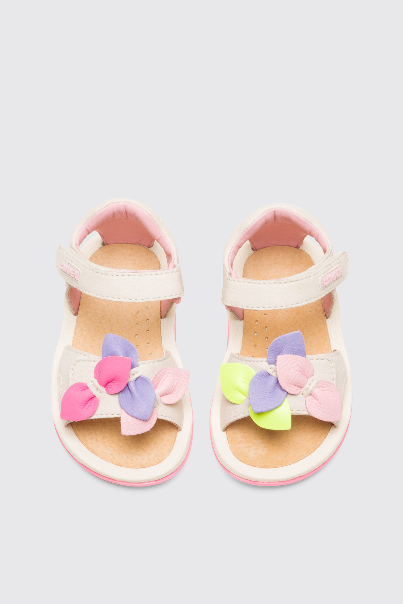 Twins Cream color strappy girl’s sandal - Image 4