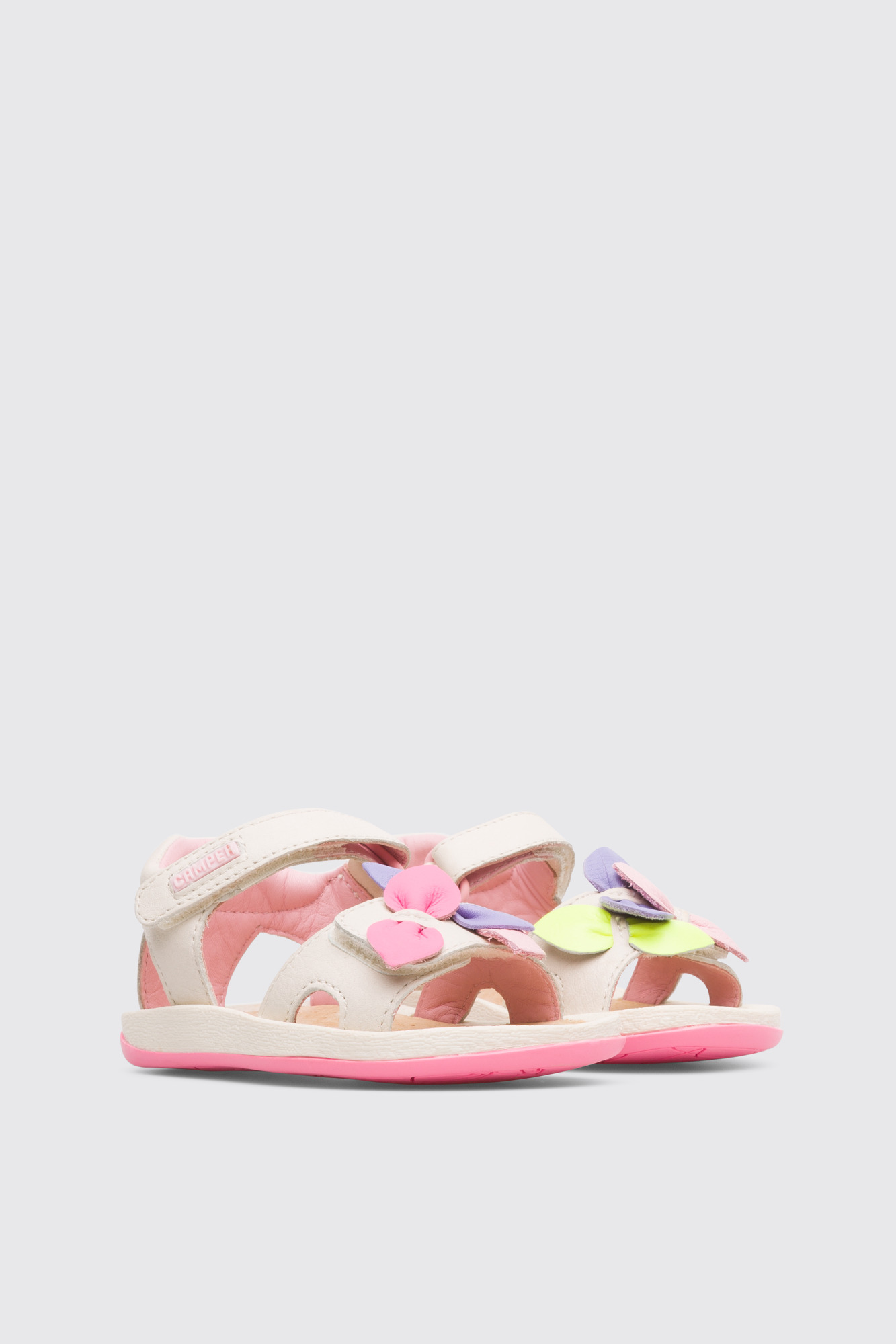 Twins Cream color strappy girl’s sandal - Image 2