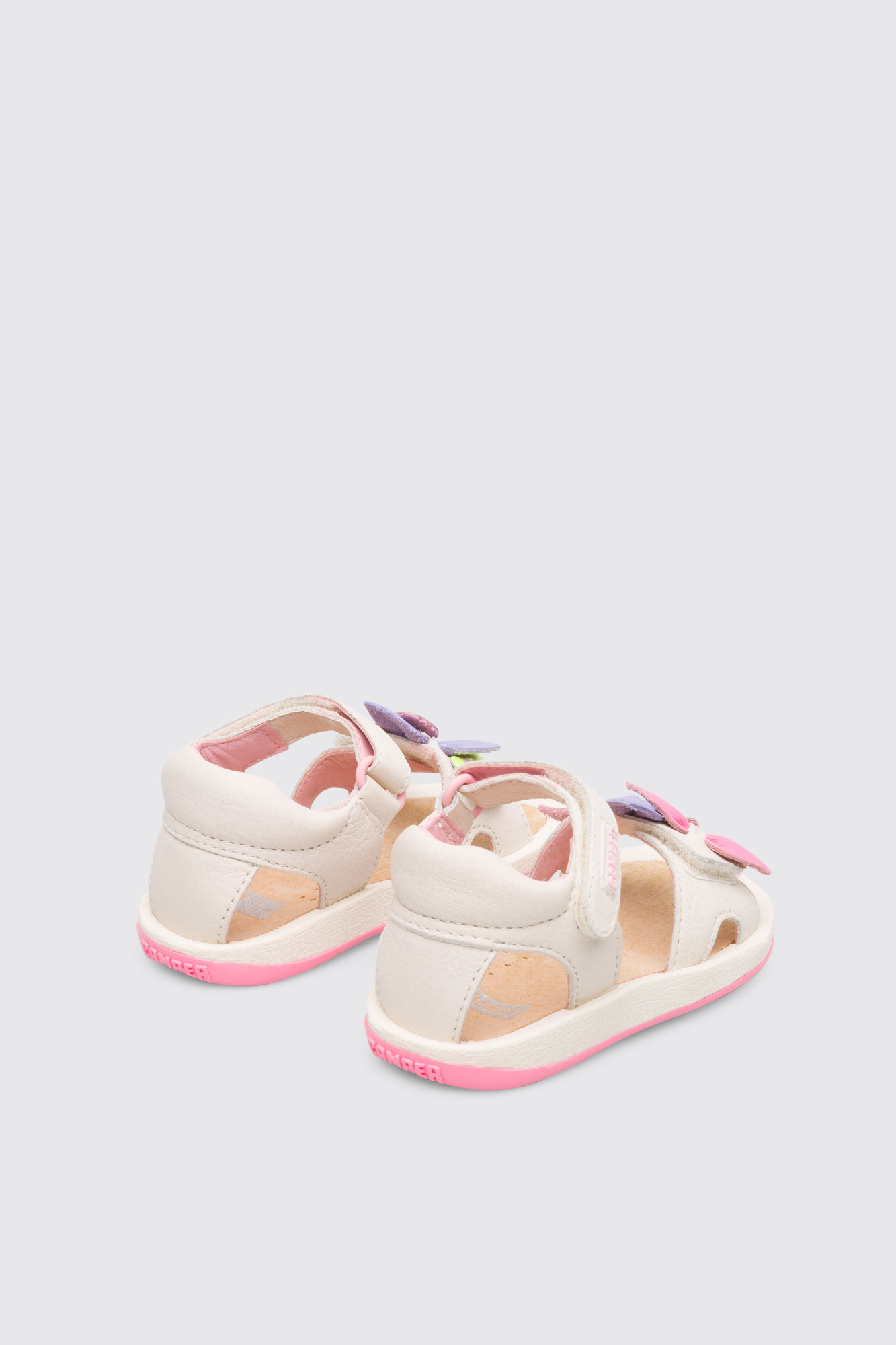 Twins Cream color strappy girl’s sandal - Image 3