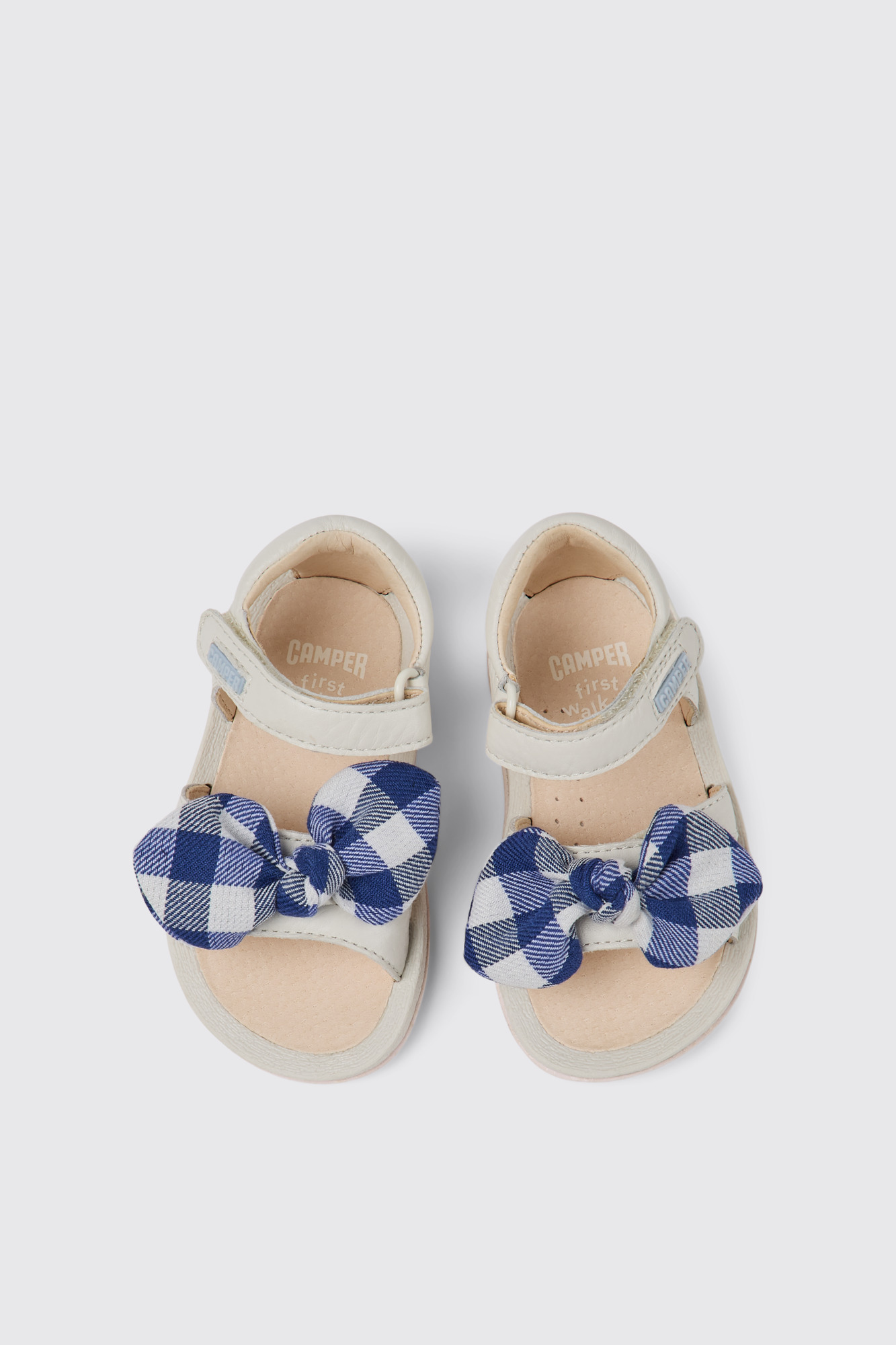 Bicho White leather sandals for kids - Image 3