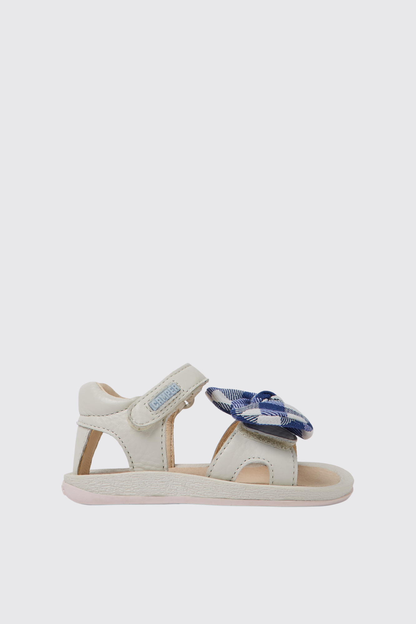 Bicho White leather sandals for kids - Image 5