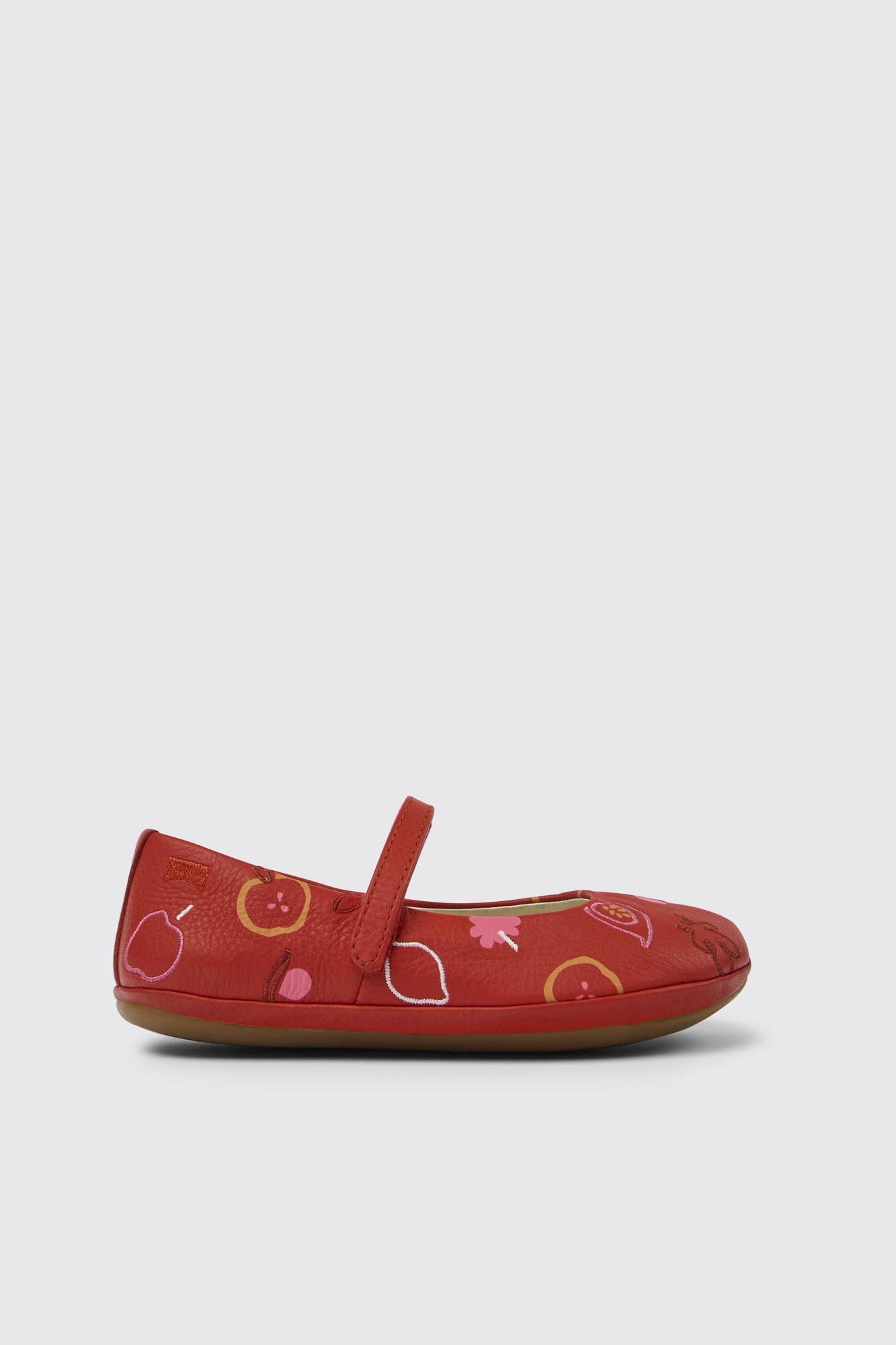 Twins Red leather ballerinas for girls - Image 5