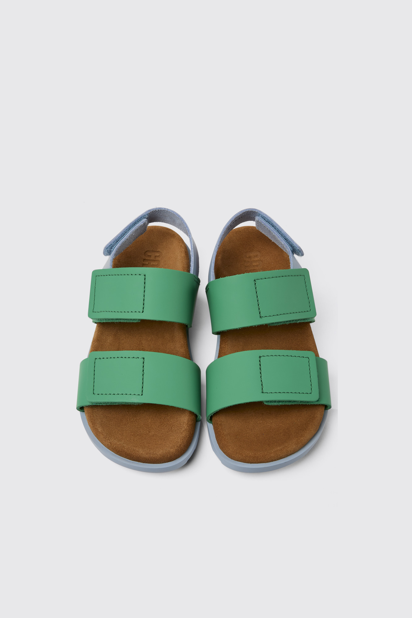 Brutus Sandal Green and blue leather sandals for kids - Image 3