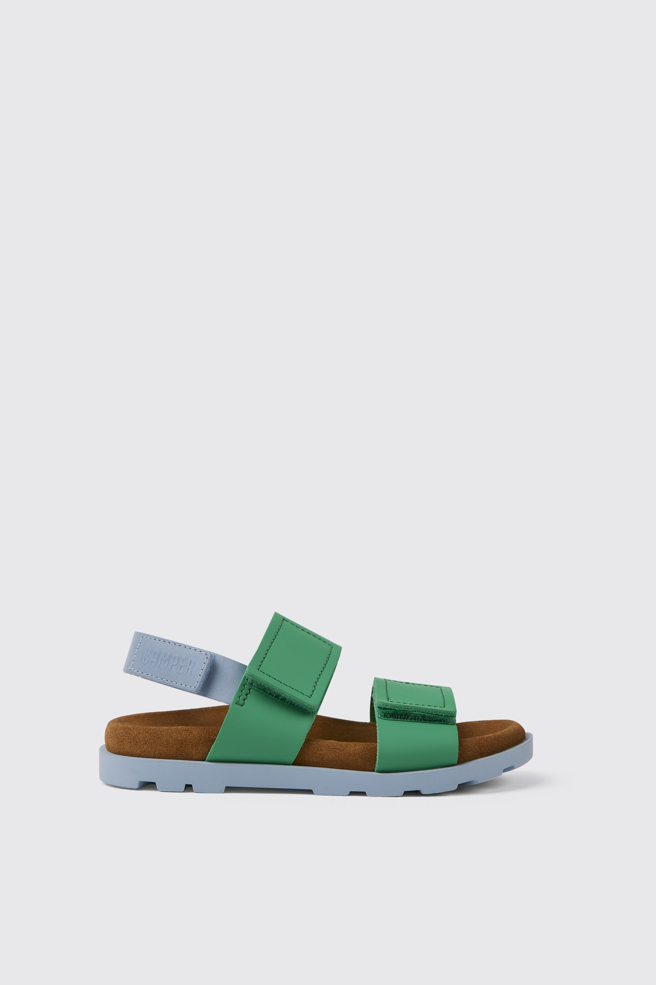 Brutus Sandal Green and blue leather sandals for kids - Image 5