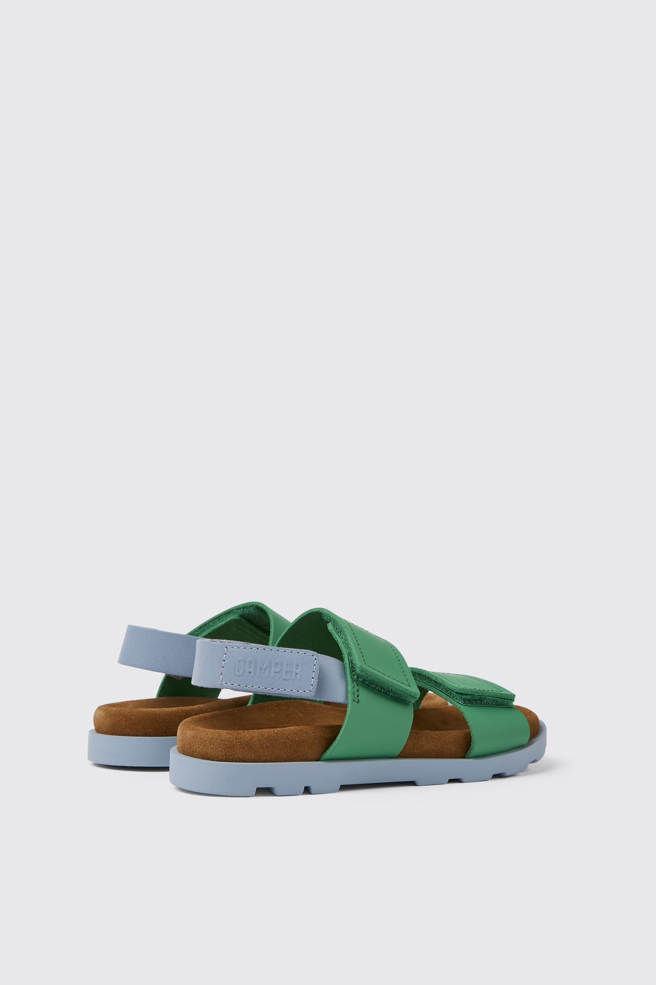 Brutus Sandal Green and blue leather sandals for kids - Image 2