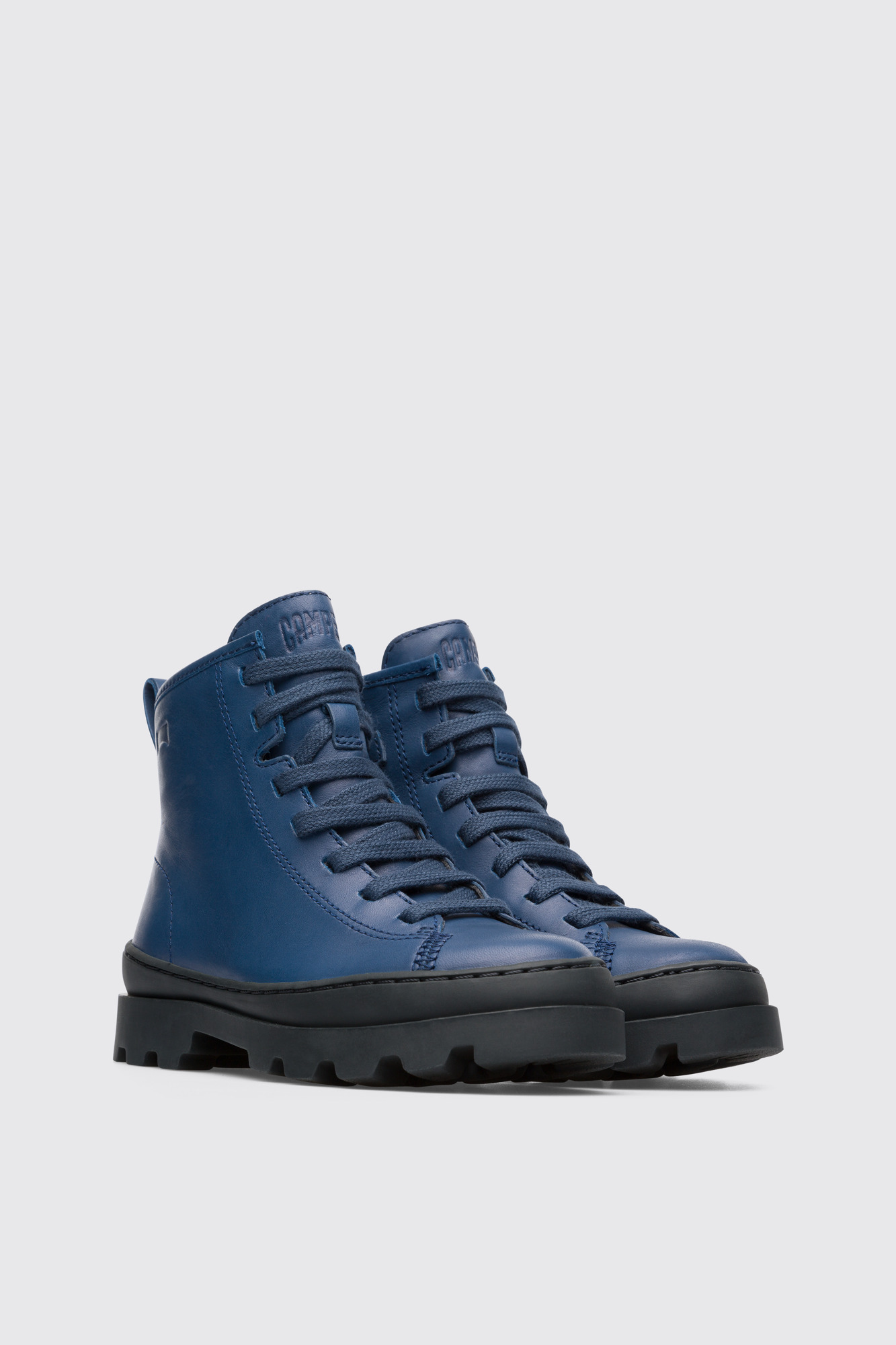 Brutus Blue lace up ankle boot for boys - Image 2