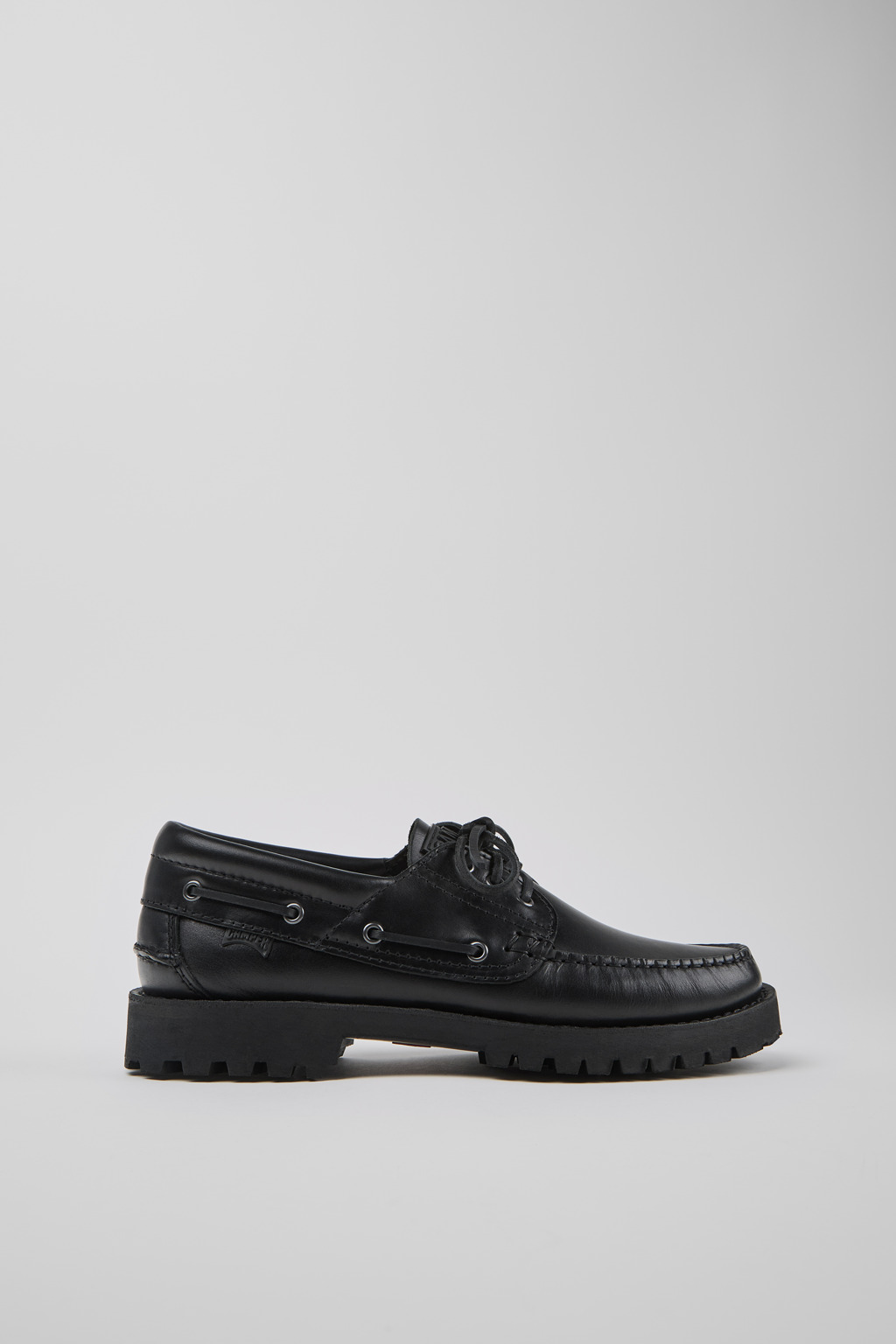 Nautico Black boat shoe for men - Image 2