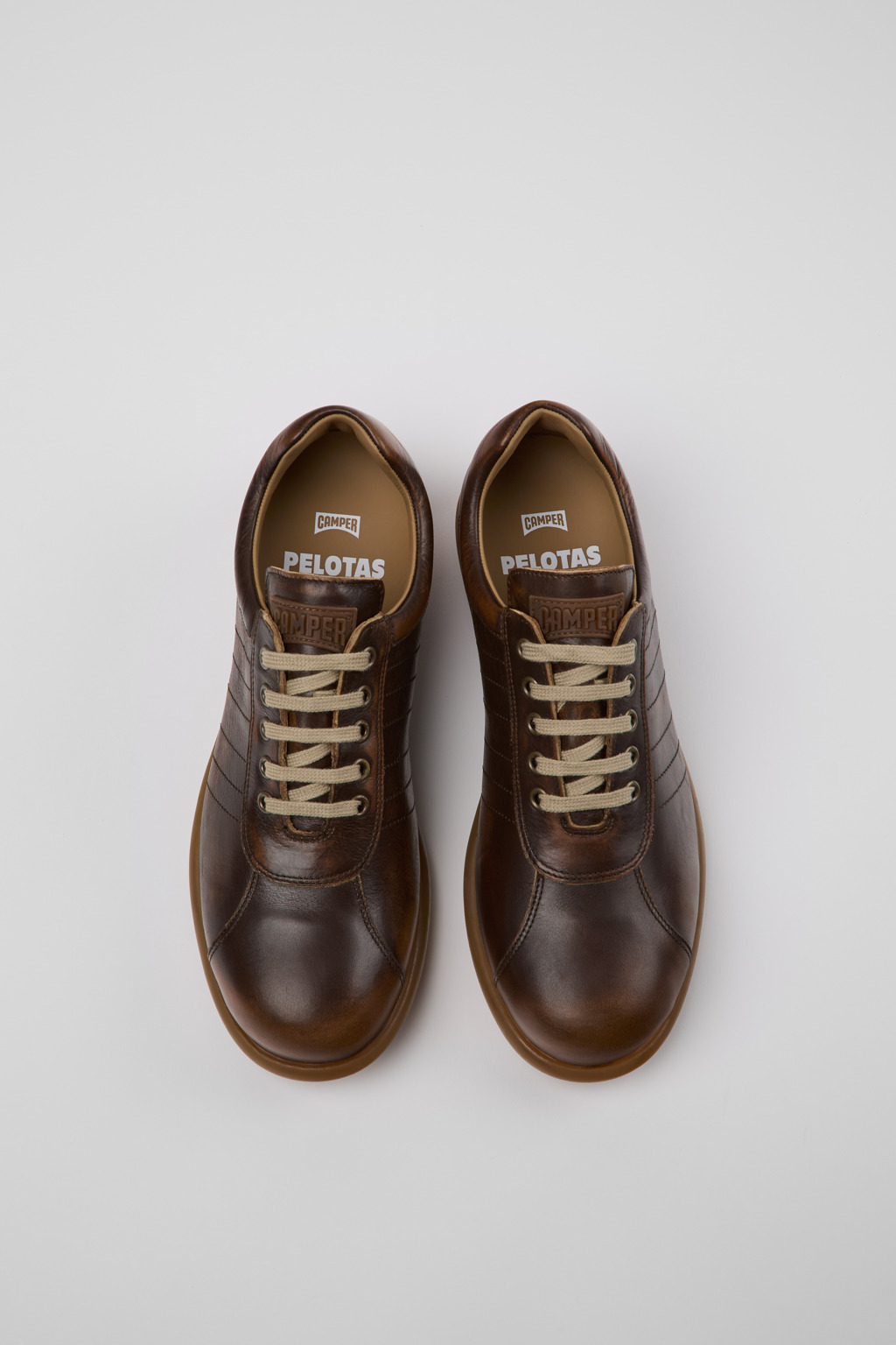 Pelotas Brown Leather Shoes for Men. - Image 4