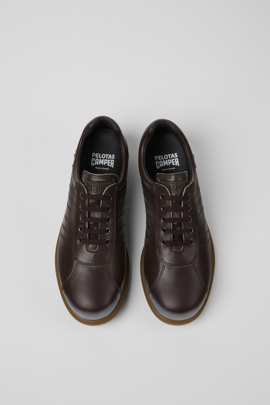 Pelotas Brown Leather Shoes for Men. - Image 4