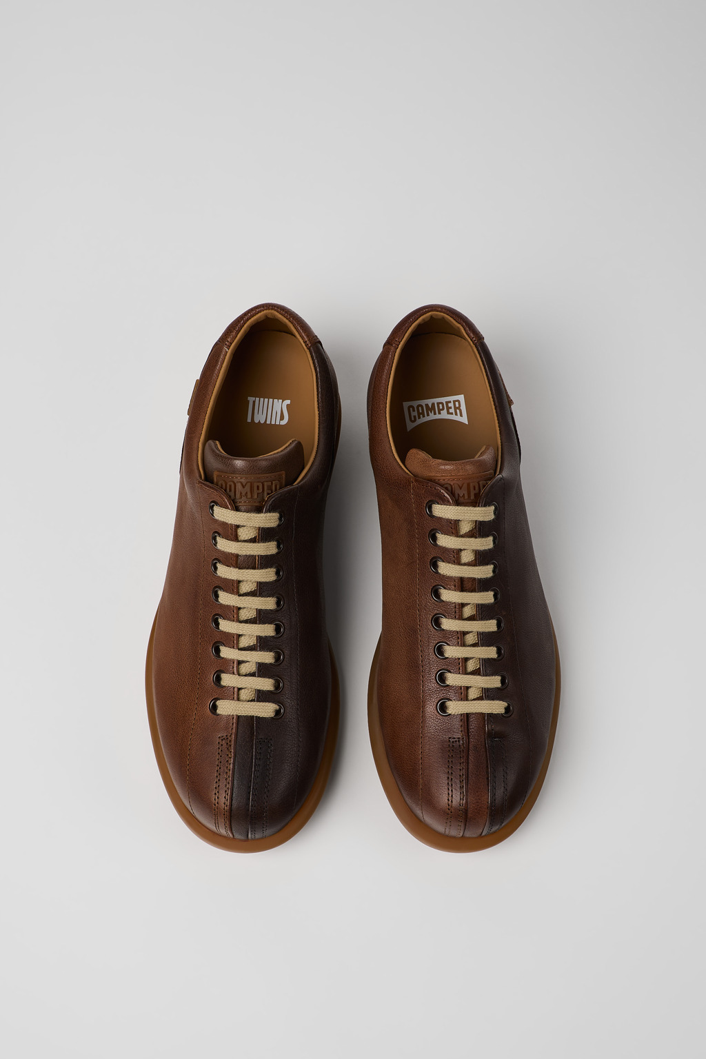Twins Multicolored leather shoe for men - Image 4