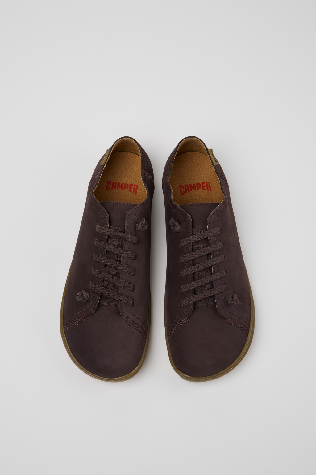 Peu Brown Nubuck Leather Shoes for Men. - Image 4
