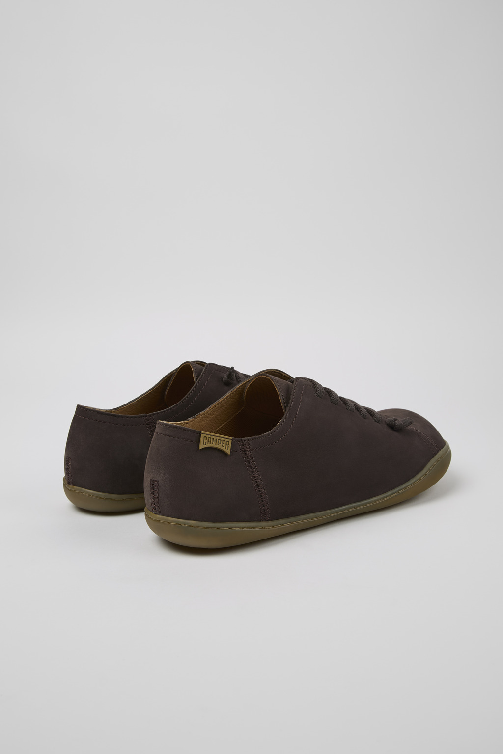Peu Brown Nubuck Leather Shoes for Men. - Image 3