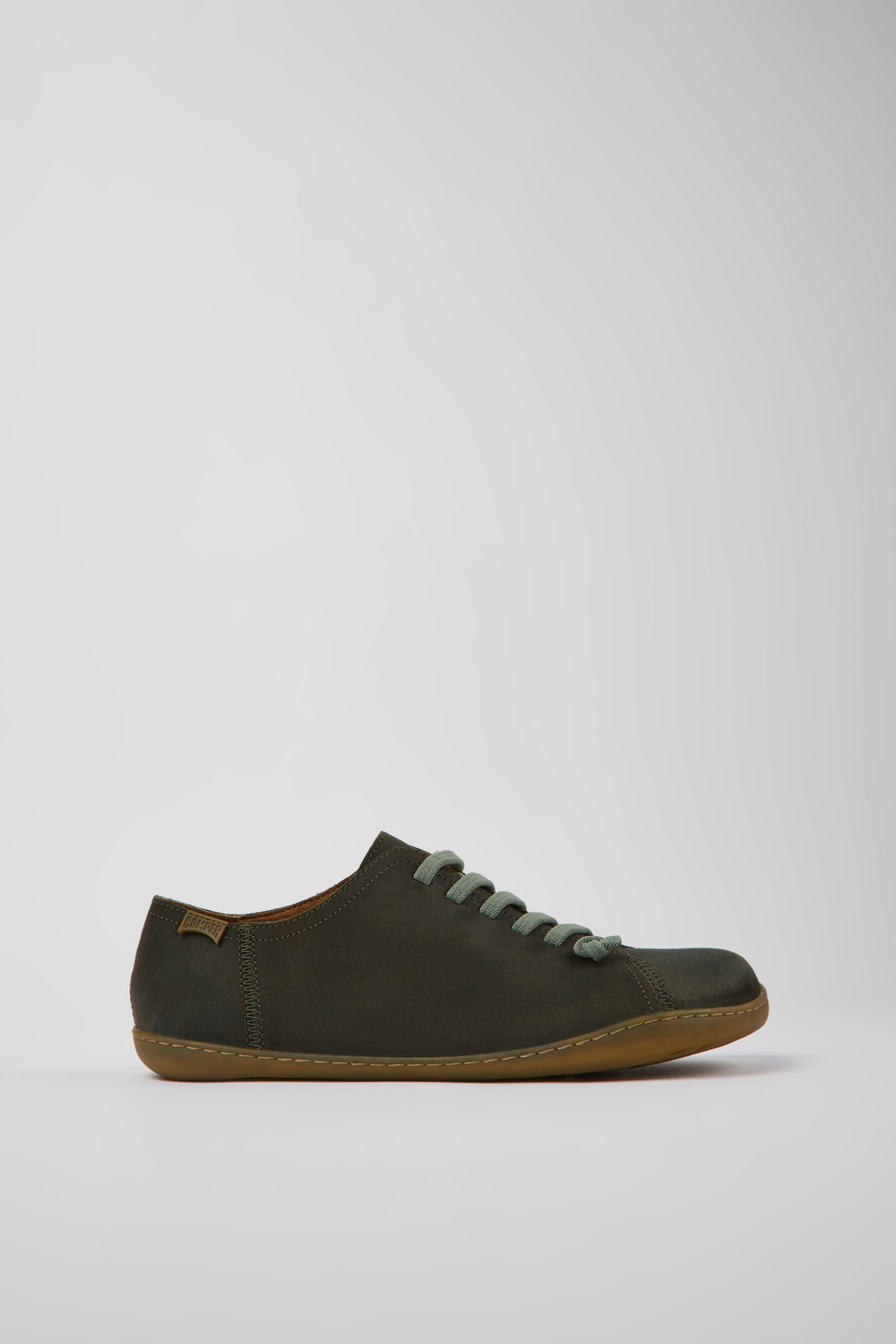 Peu Green-gray nubuck shoes for men - Image 2