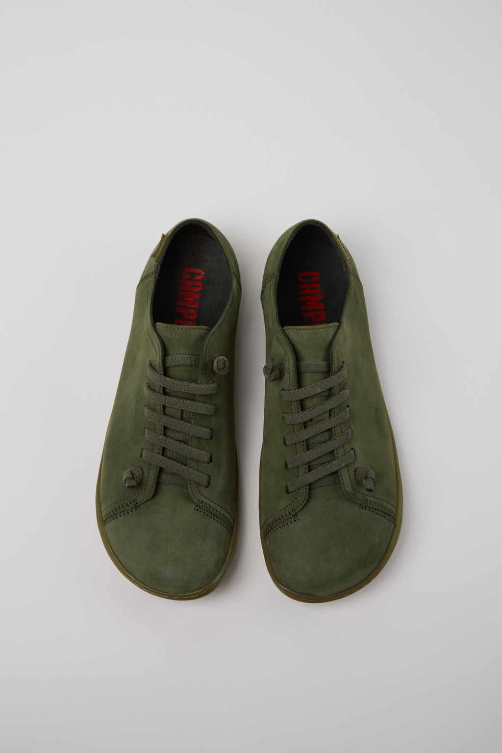 Peu Green Nubuck Shoes for Men. - Image 4