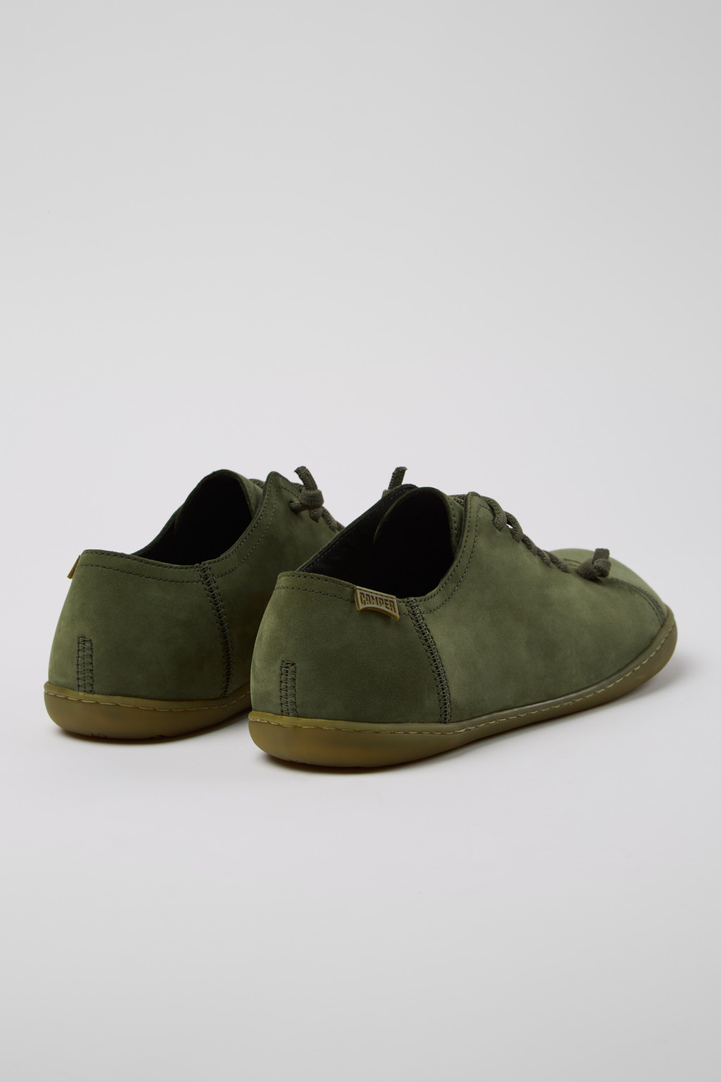 Peu Green Nubuck Shoes for Men. - Image 3
