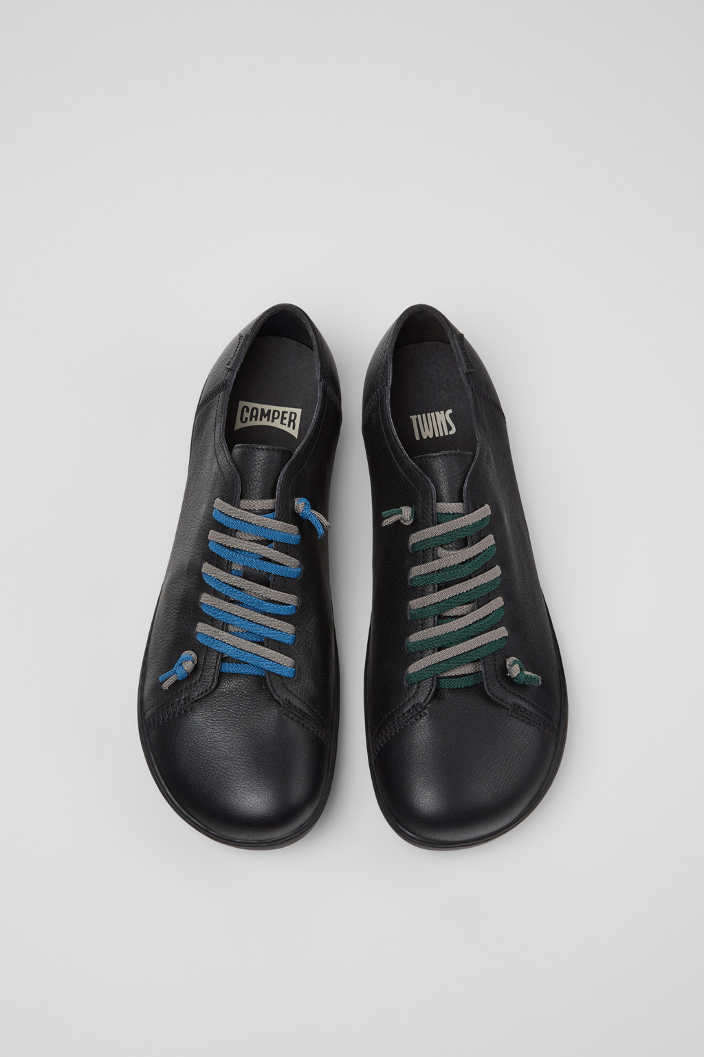 Twins Black Leather Shoes for Men. - Image 4