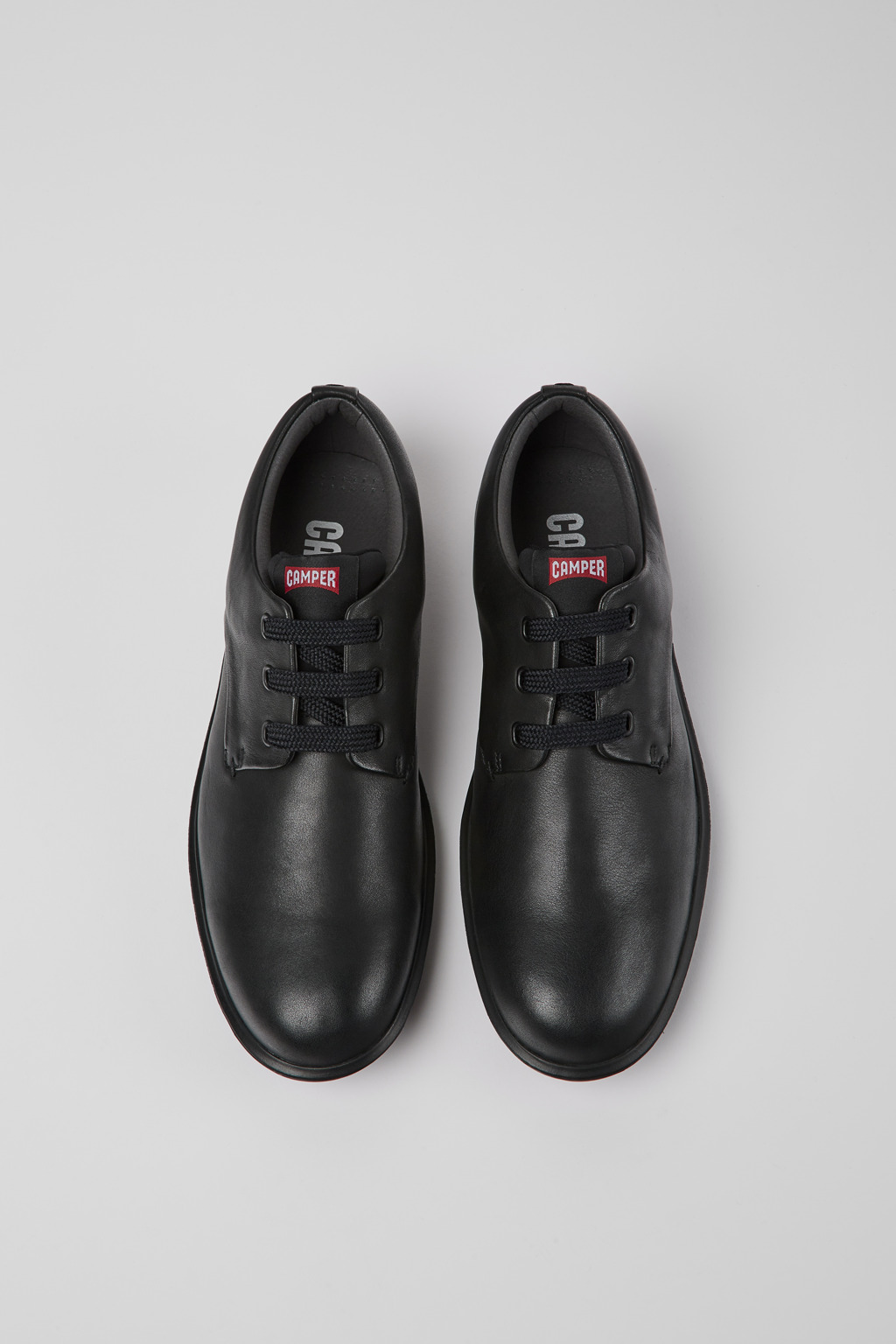 Atom Work Black Leather Shoes for Men. - Image 4