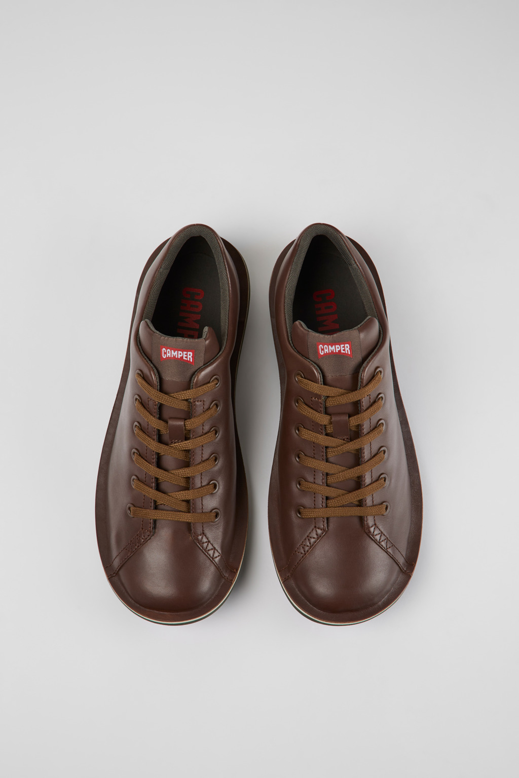 Beetle Brown leather shoes for men - Image 4
