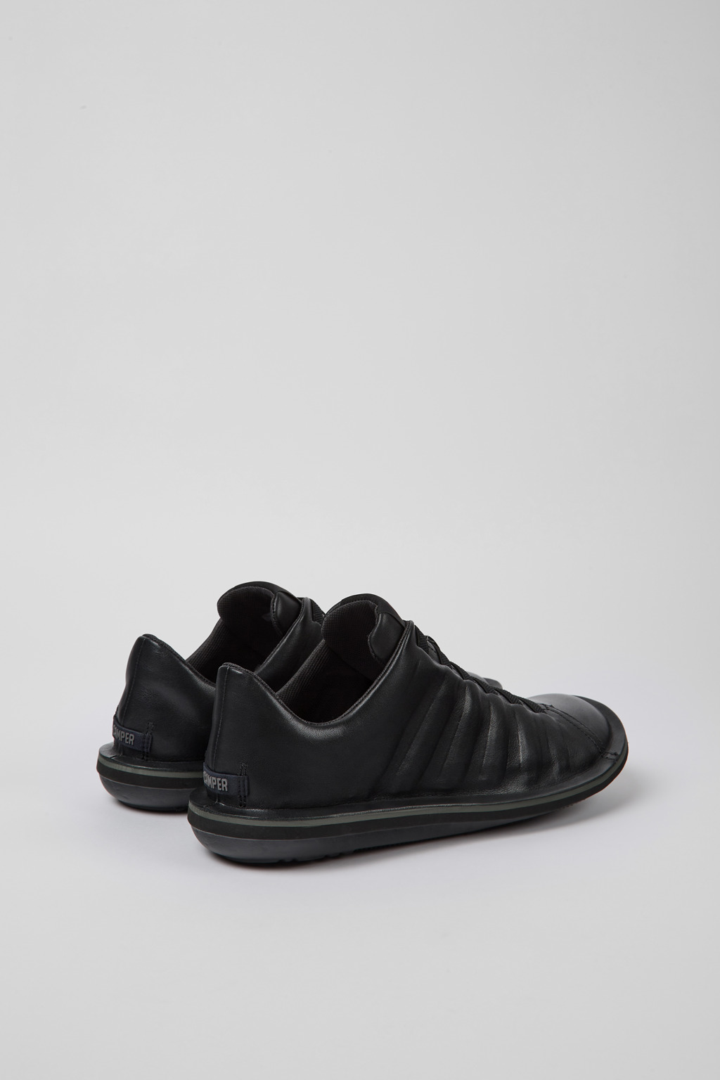 Beetle Black Leather Shoes for Men. - Image 3