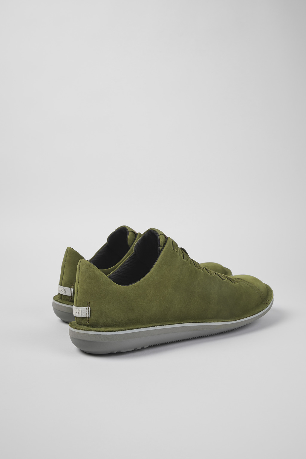 Beetle Green Nubuck Low Sneaker for Men - Image 3