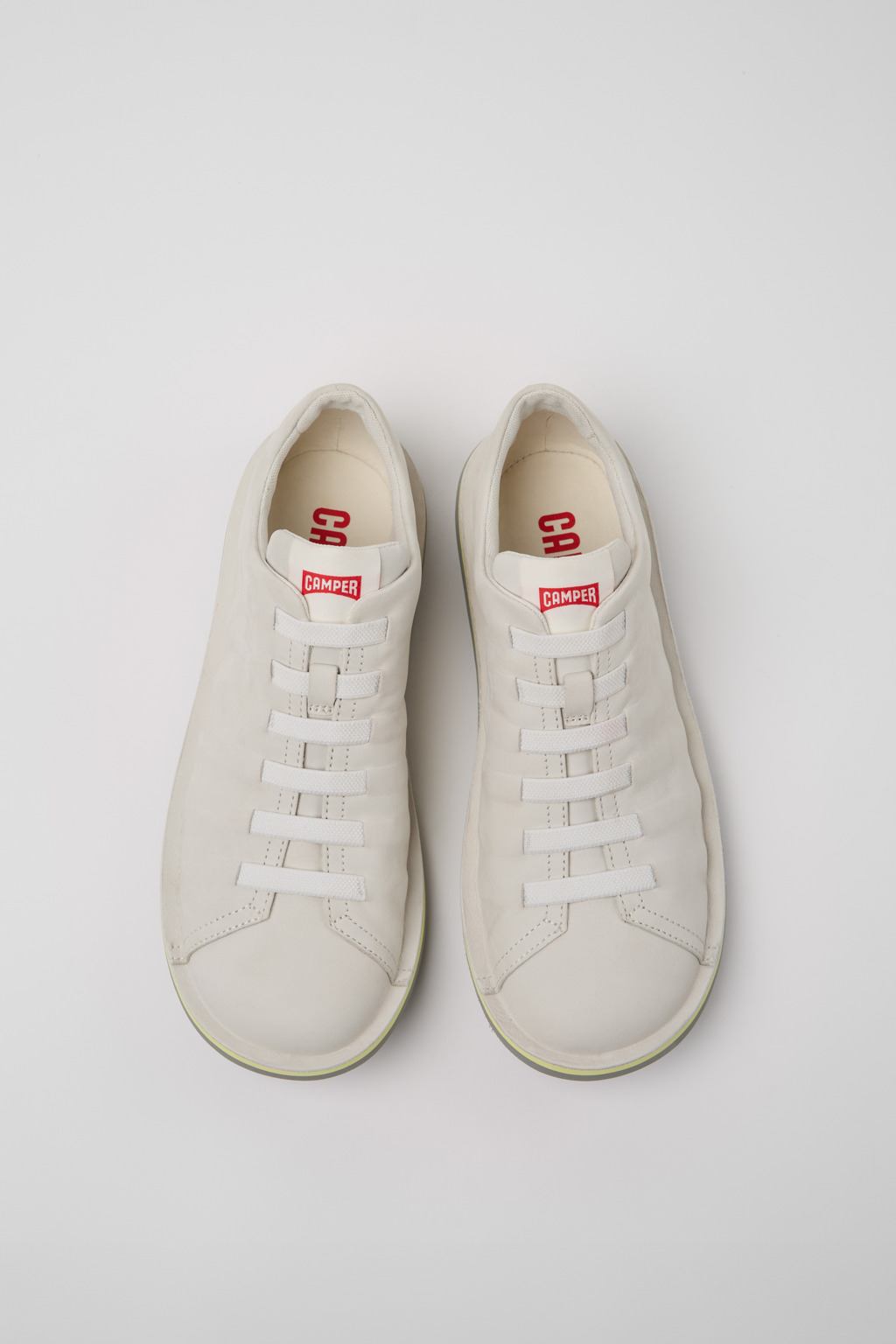 Beetle White Nubuck Shoes for Men. - Image 4