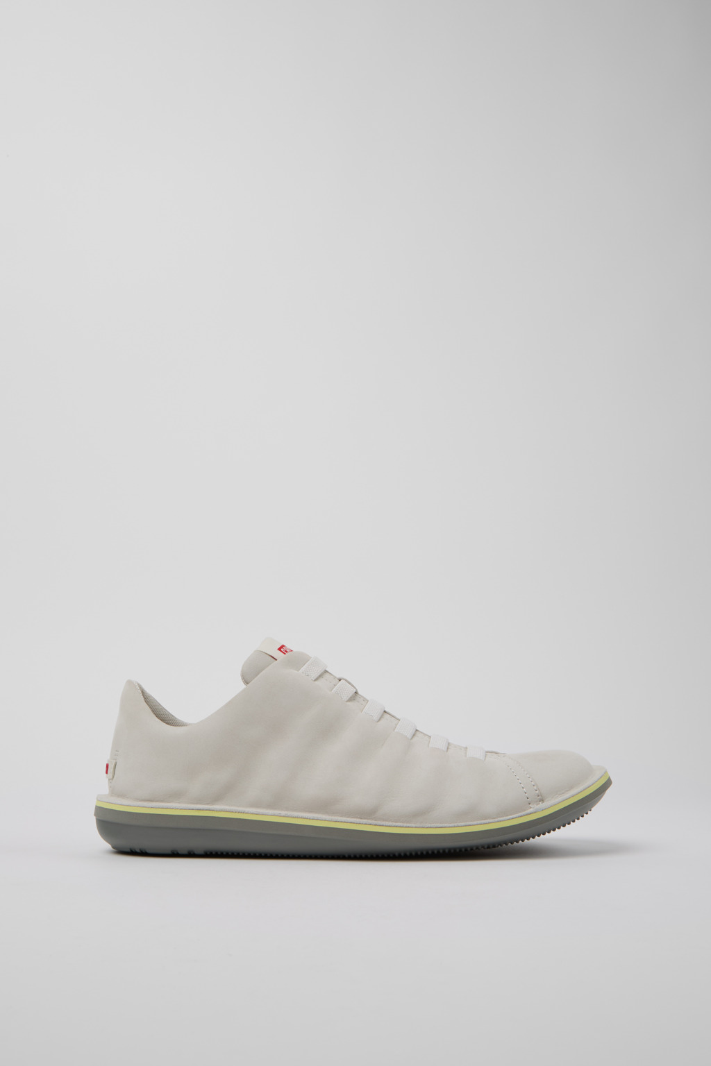 Beetle White Nubuck Shoes for Men. - Image 2