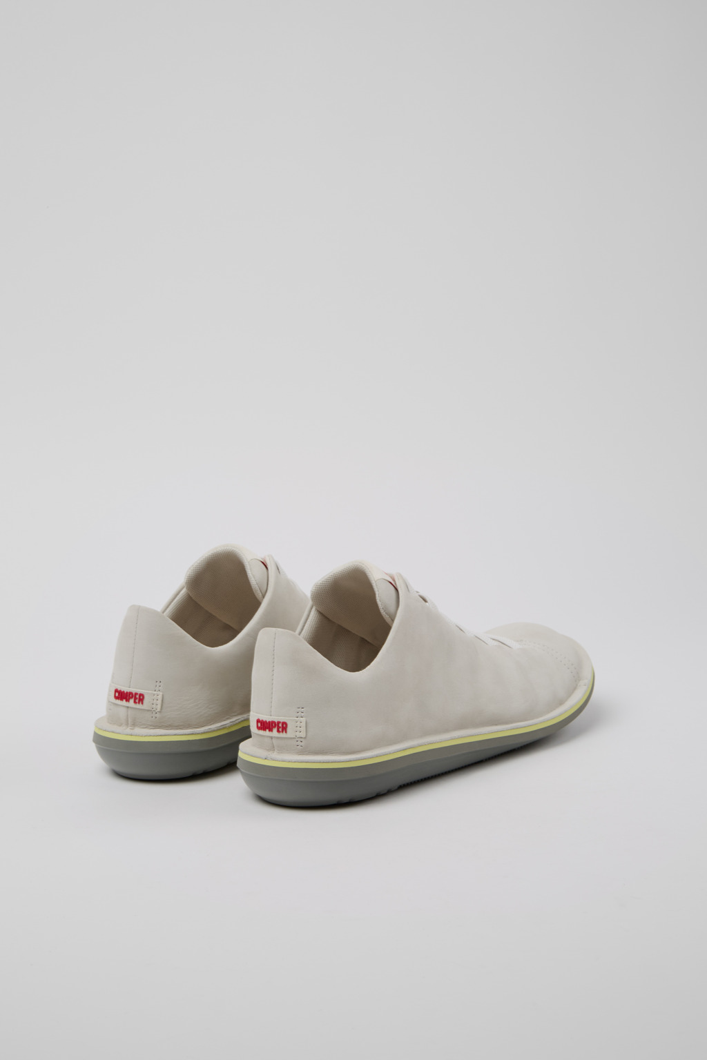 Beetle White Nubuck Shoes for Men. - Image 3
