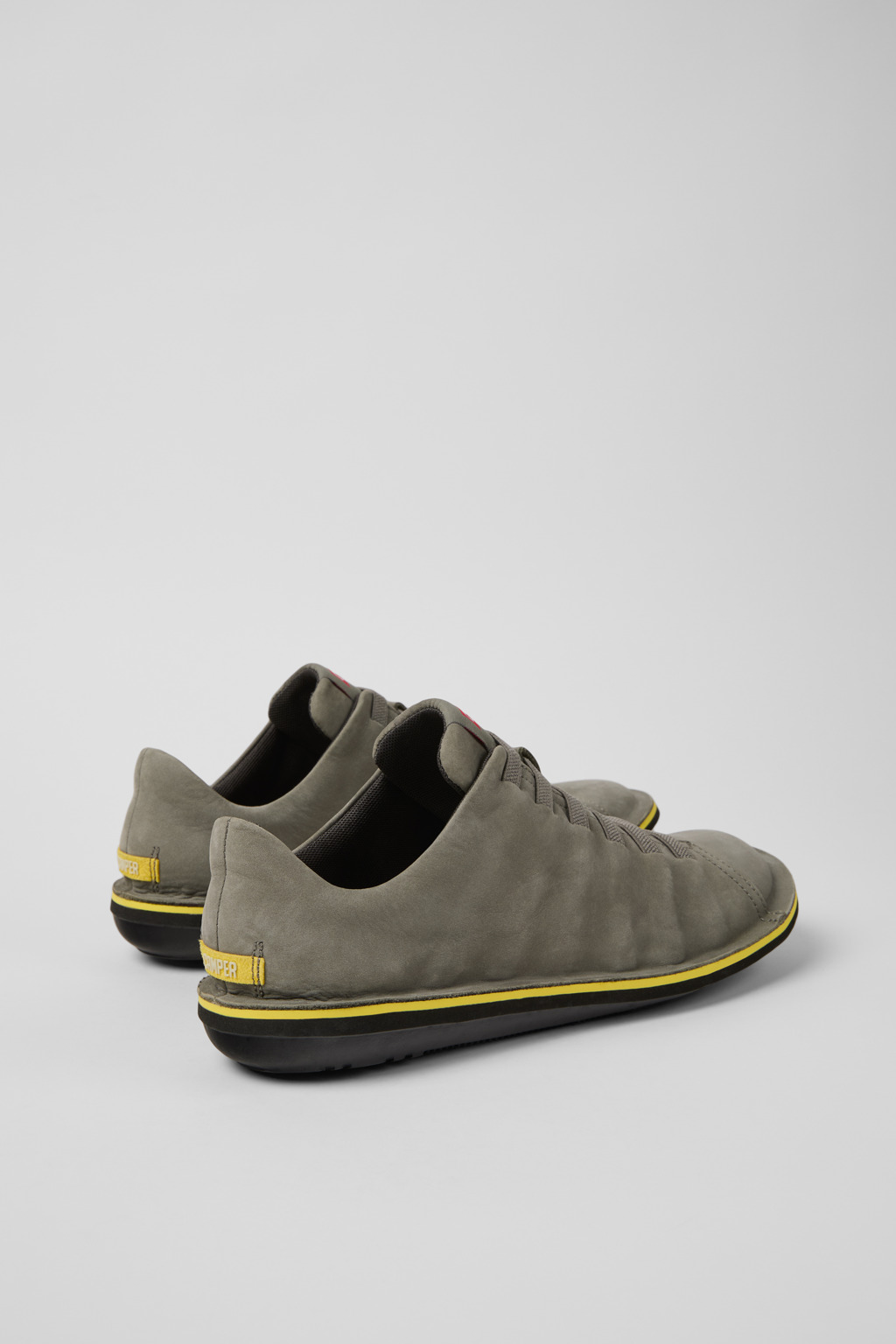 Beetle Gray Nubuck Leather Shoes for Men. - Image 3