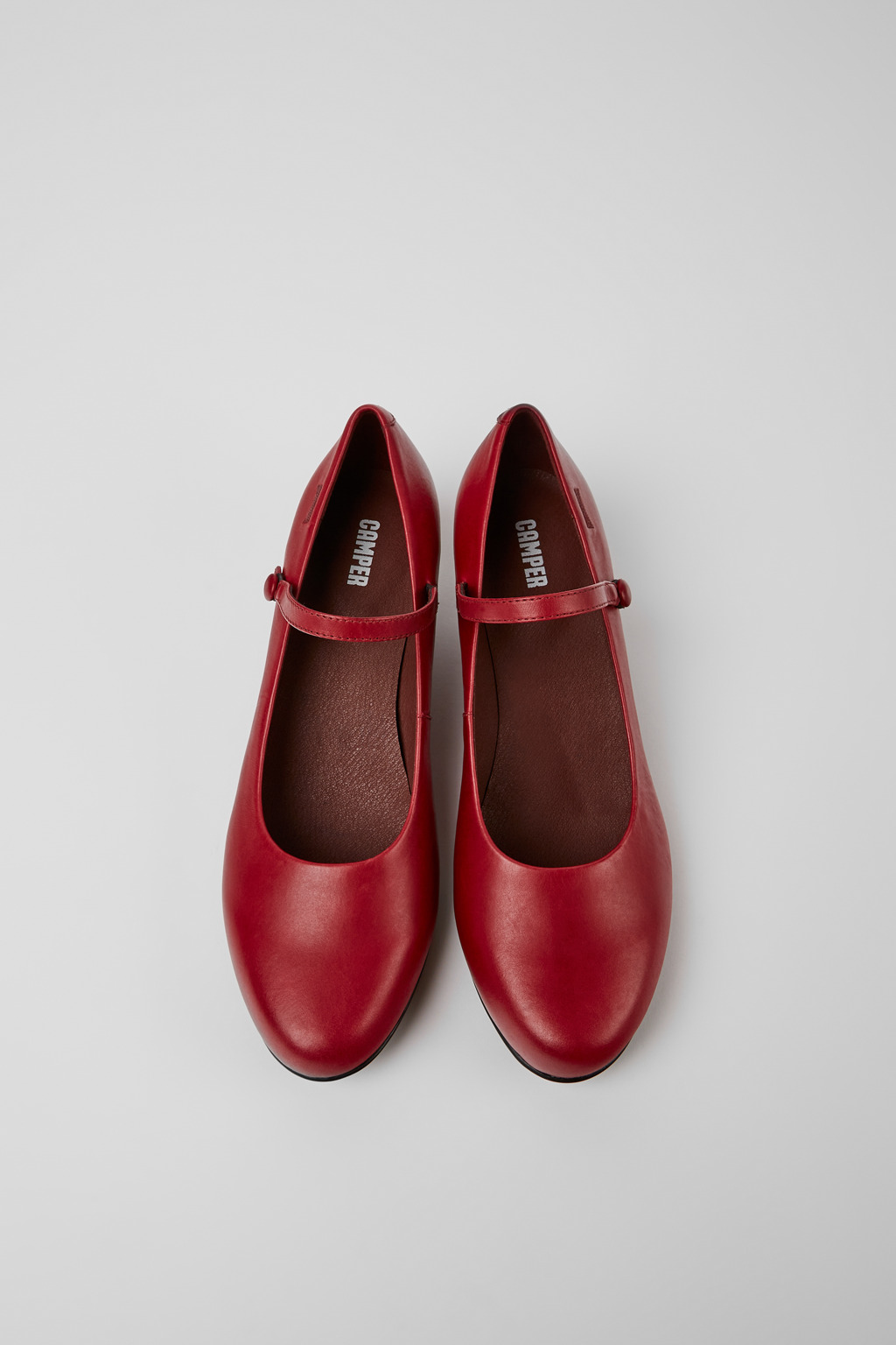 Helena Red Leather Shoes for Women. - Image 4