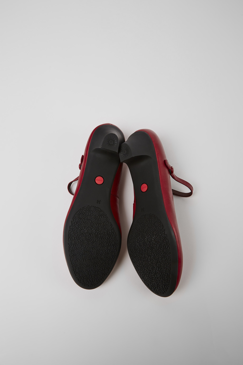 Helena Red Leather Shoes for Women. - Image 5