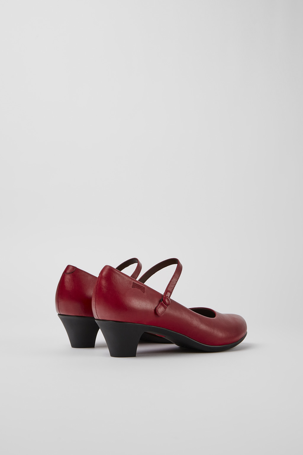 Helena Red Leather Shoes for Women. - Image 3