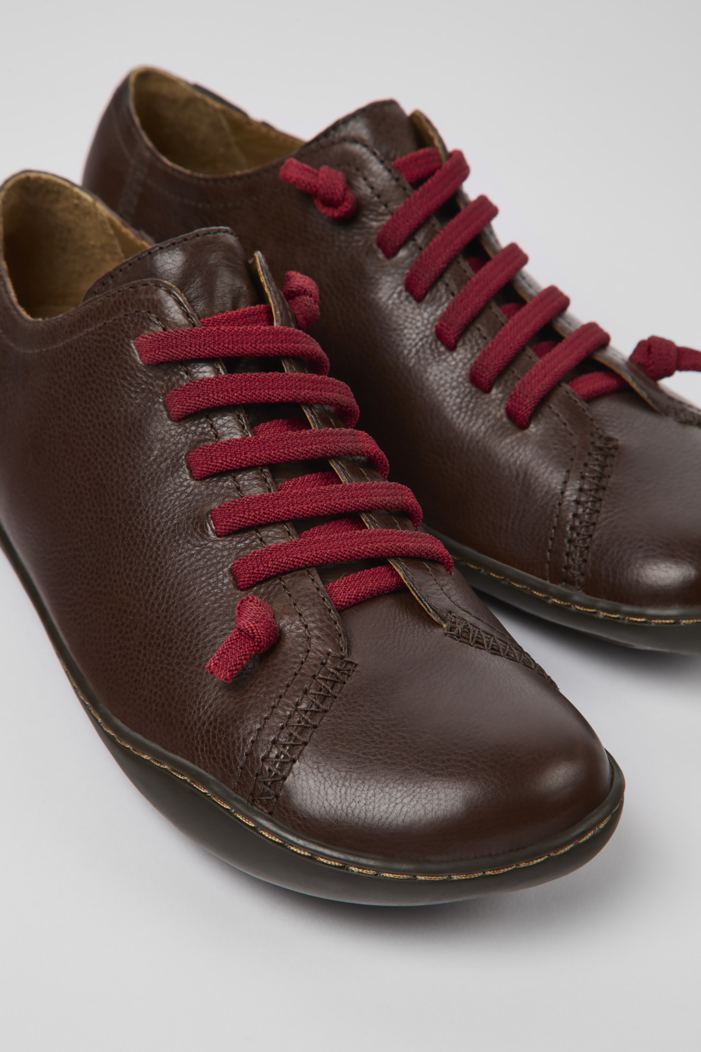 Peu Brown leather shoes for women