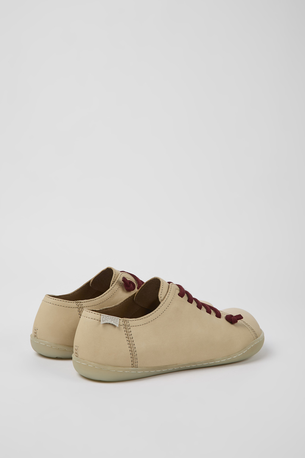 Peu Beige leather shoes for women - Image 3