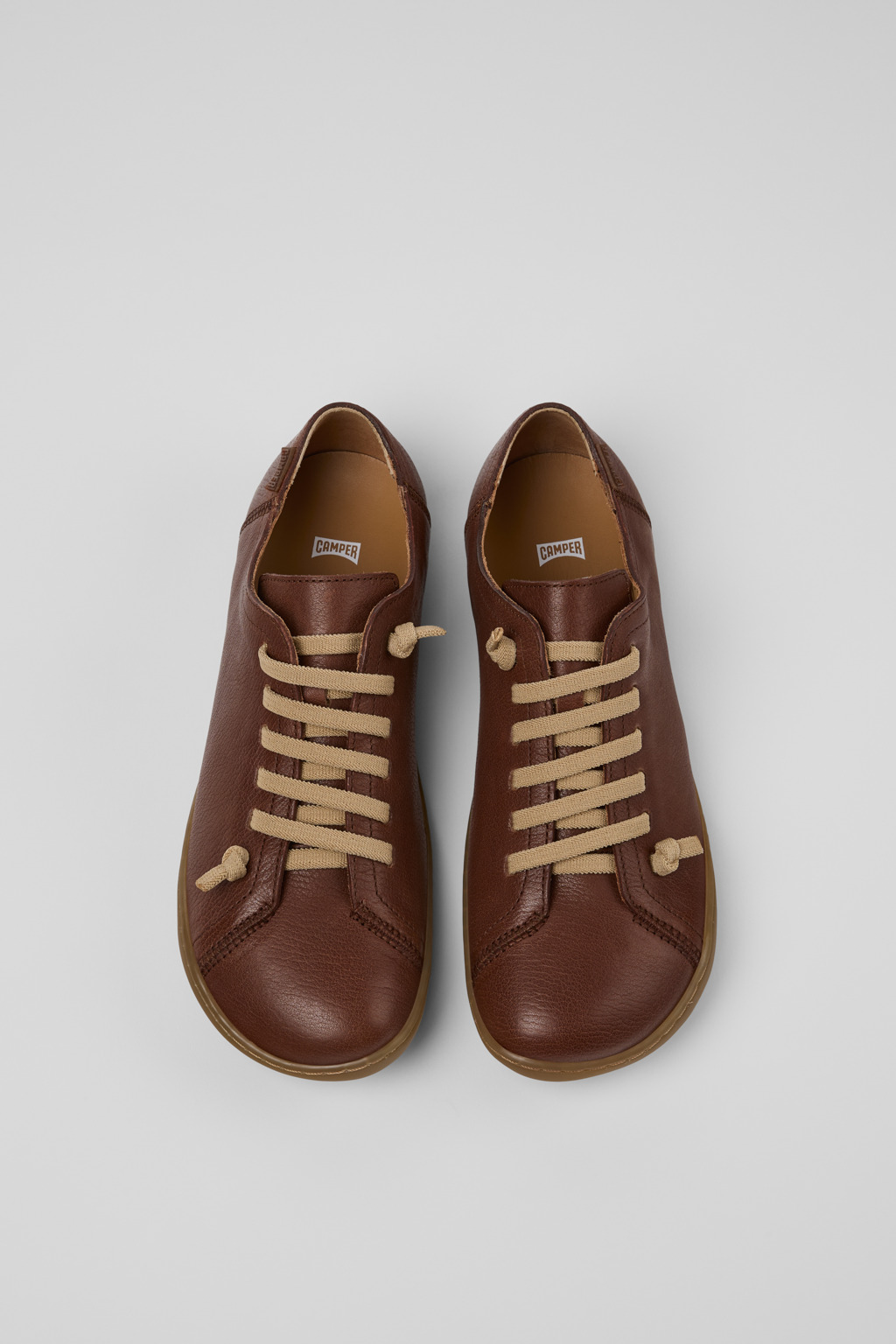 Peu Brown Leather Shoes for Women. - Image 4