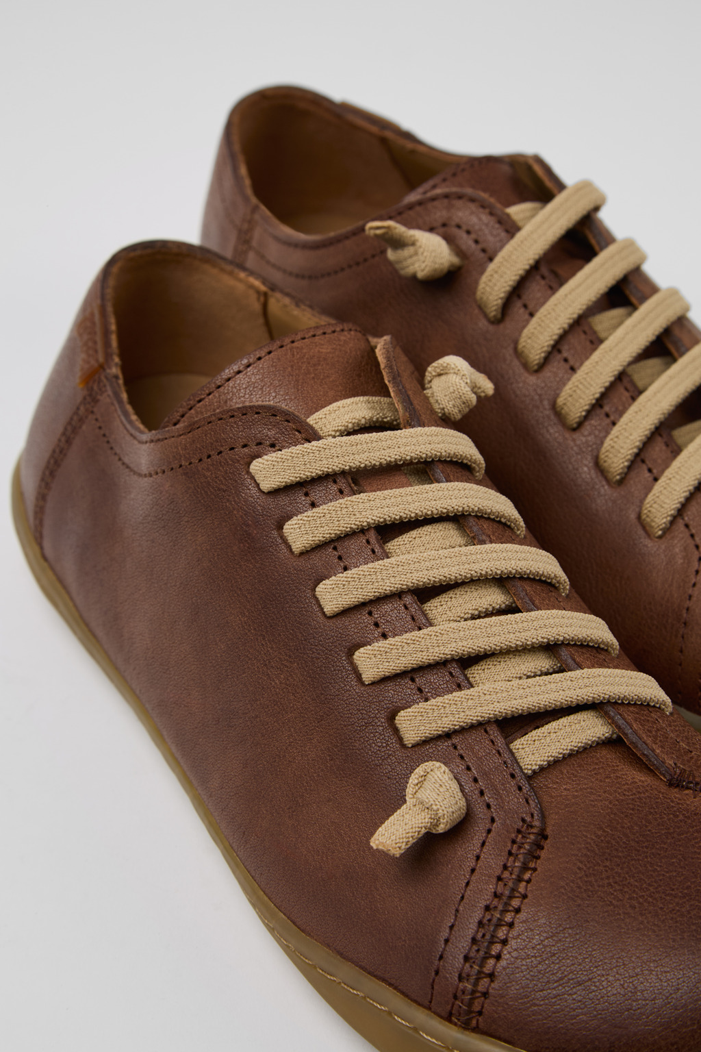 Peu Brown Leather Shoes for Women.