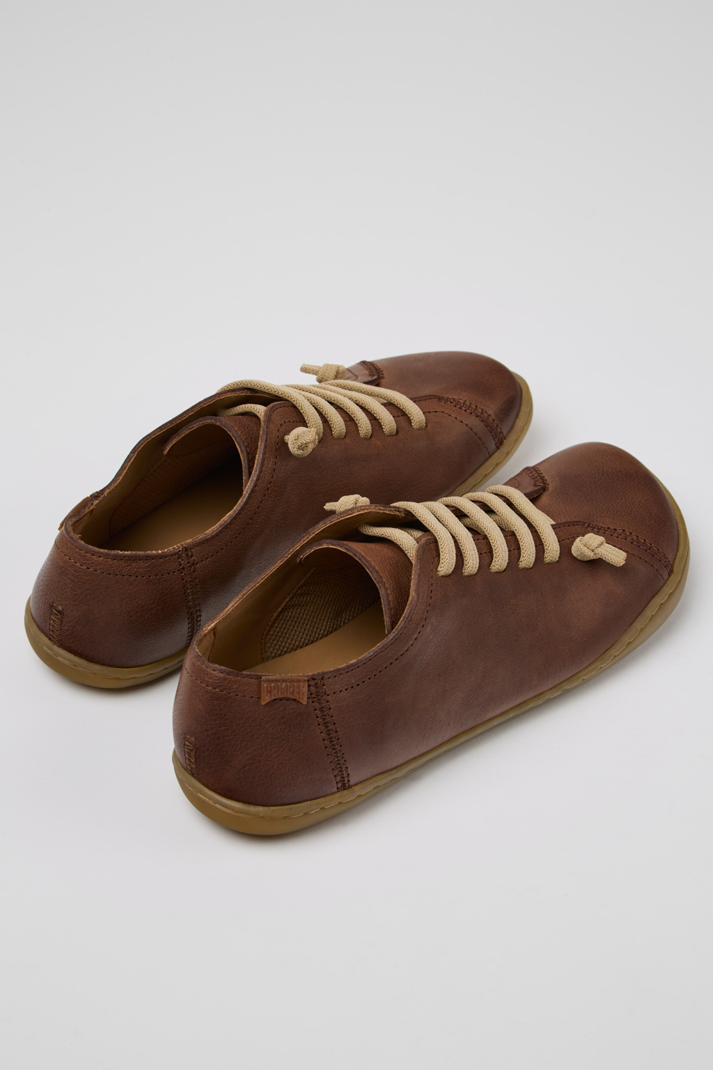 Peu Brown Leather Shoes for Women. - Image 3