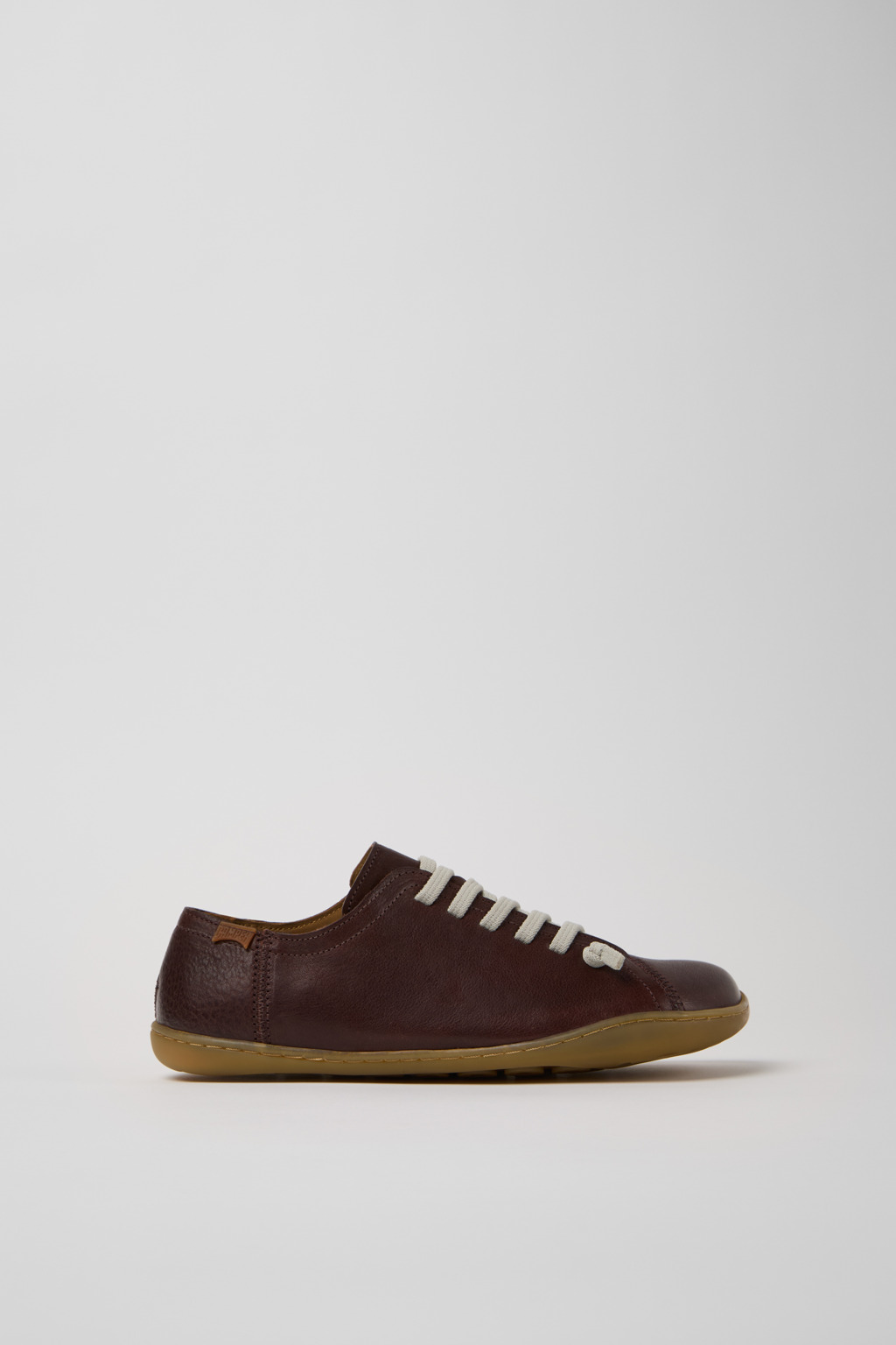 Peu Burgundy Leather Shoes for Women. - Image 2