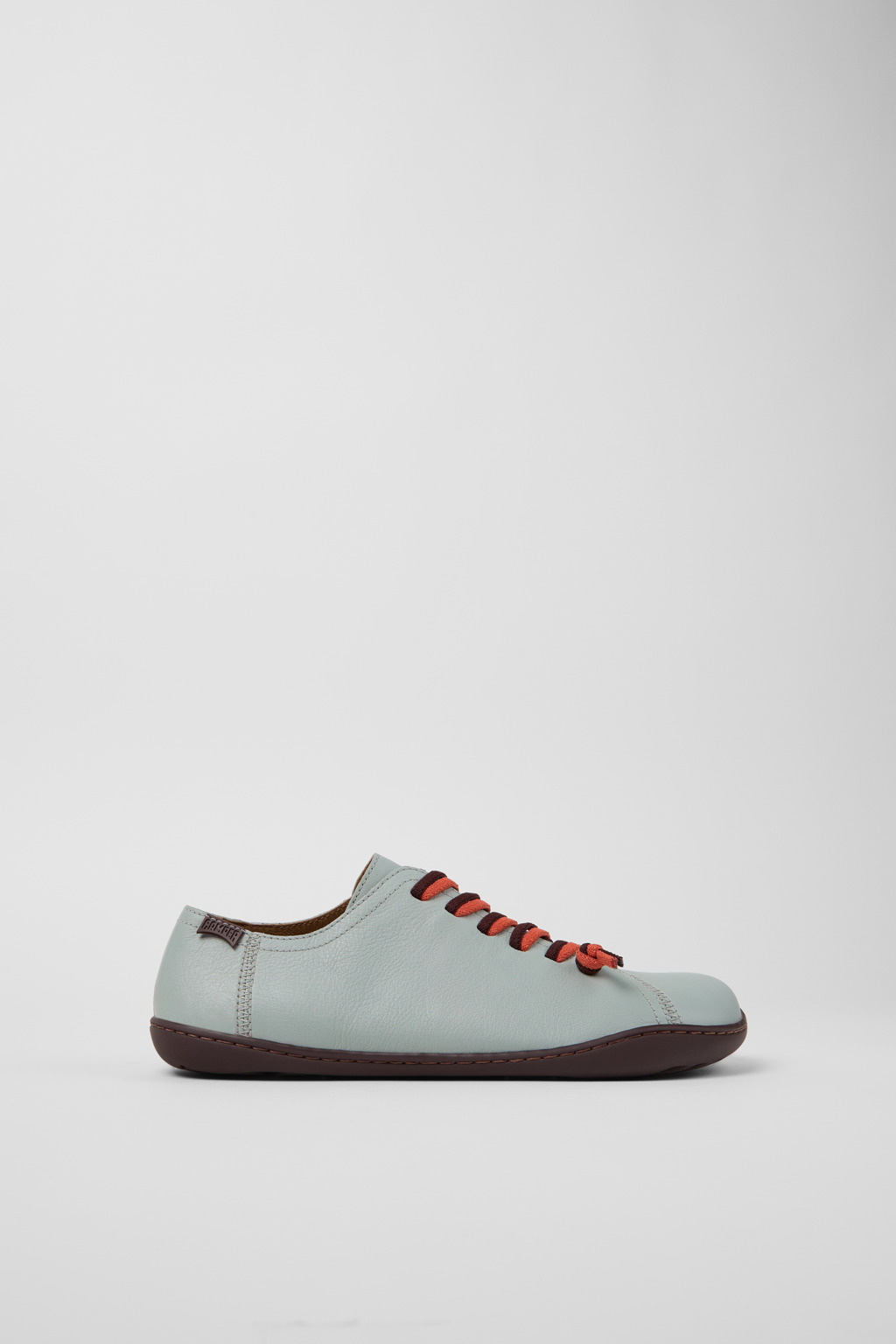Twins Gray Leather Shoes for Women. - Image 2