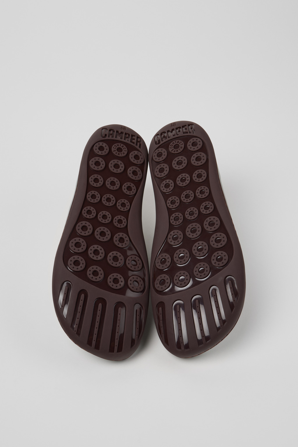 Twins Gray Leather Shoes for Women. - Image 5