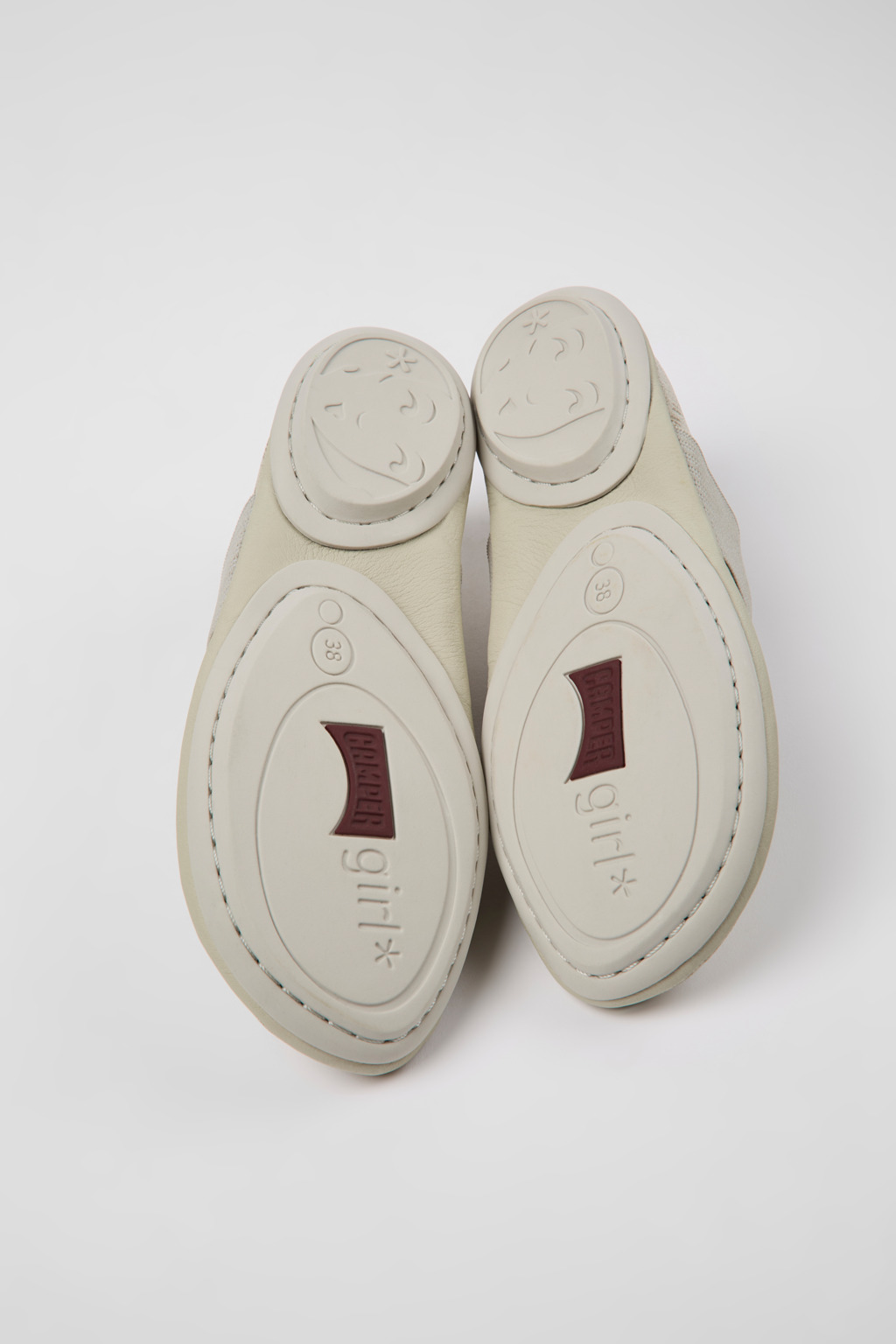 Right Light gray nubuck ballerinas for women - Image 5