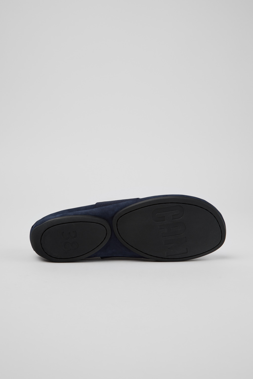 Right Nina Blue Nubuck Leather Ballerinas for Women. - Image 5