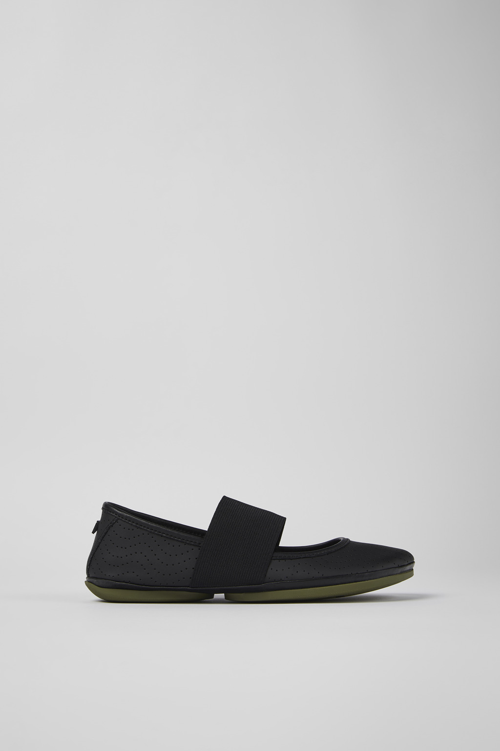 Right Black Leather Mary Jane for Women - Image 2
