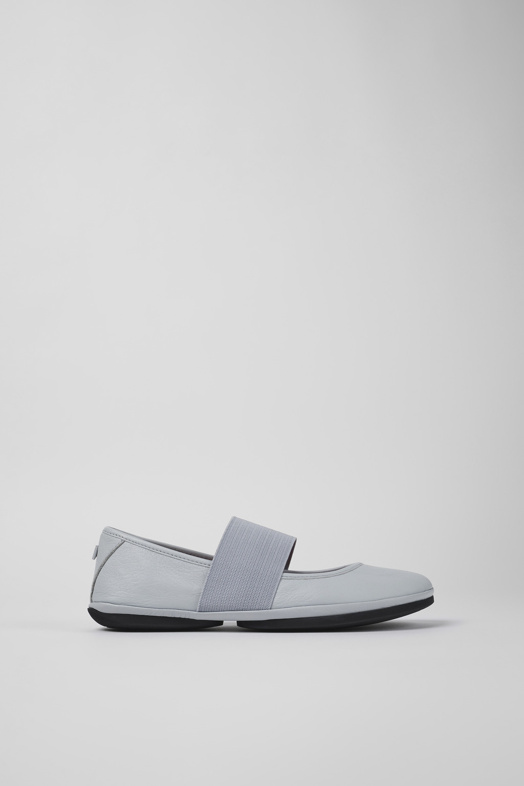 Right Gray Leather Mary Jane for Women - Image 2