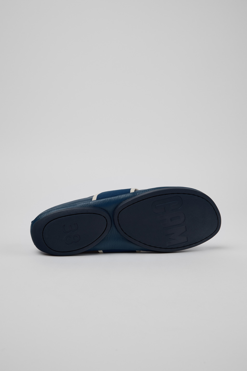 Right Nina Blue Leather Ballerinas for Women. - Image 5