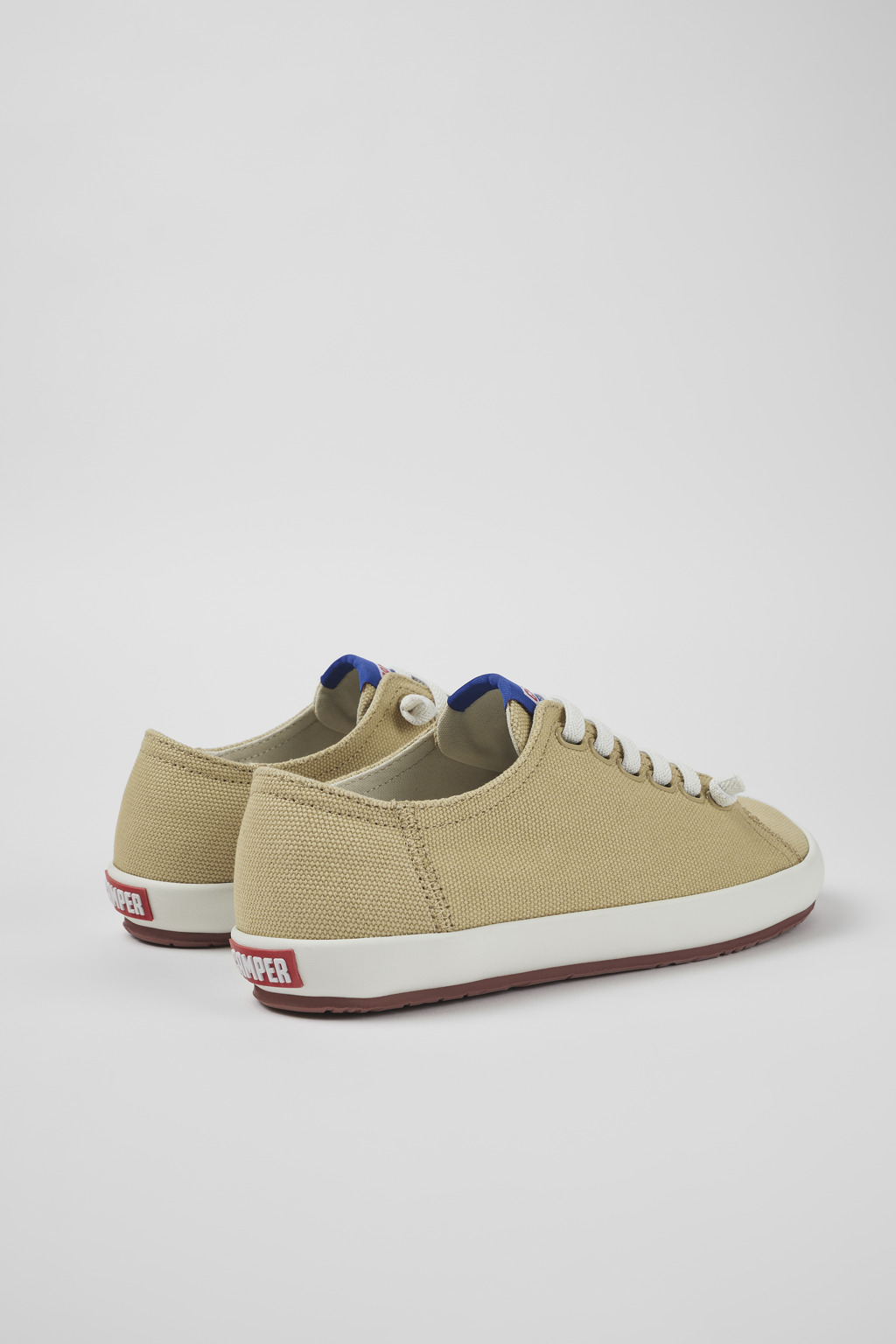 Peu Rambla Beige Textile Sneaker for Women - Image 3