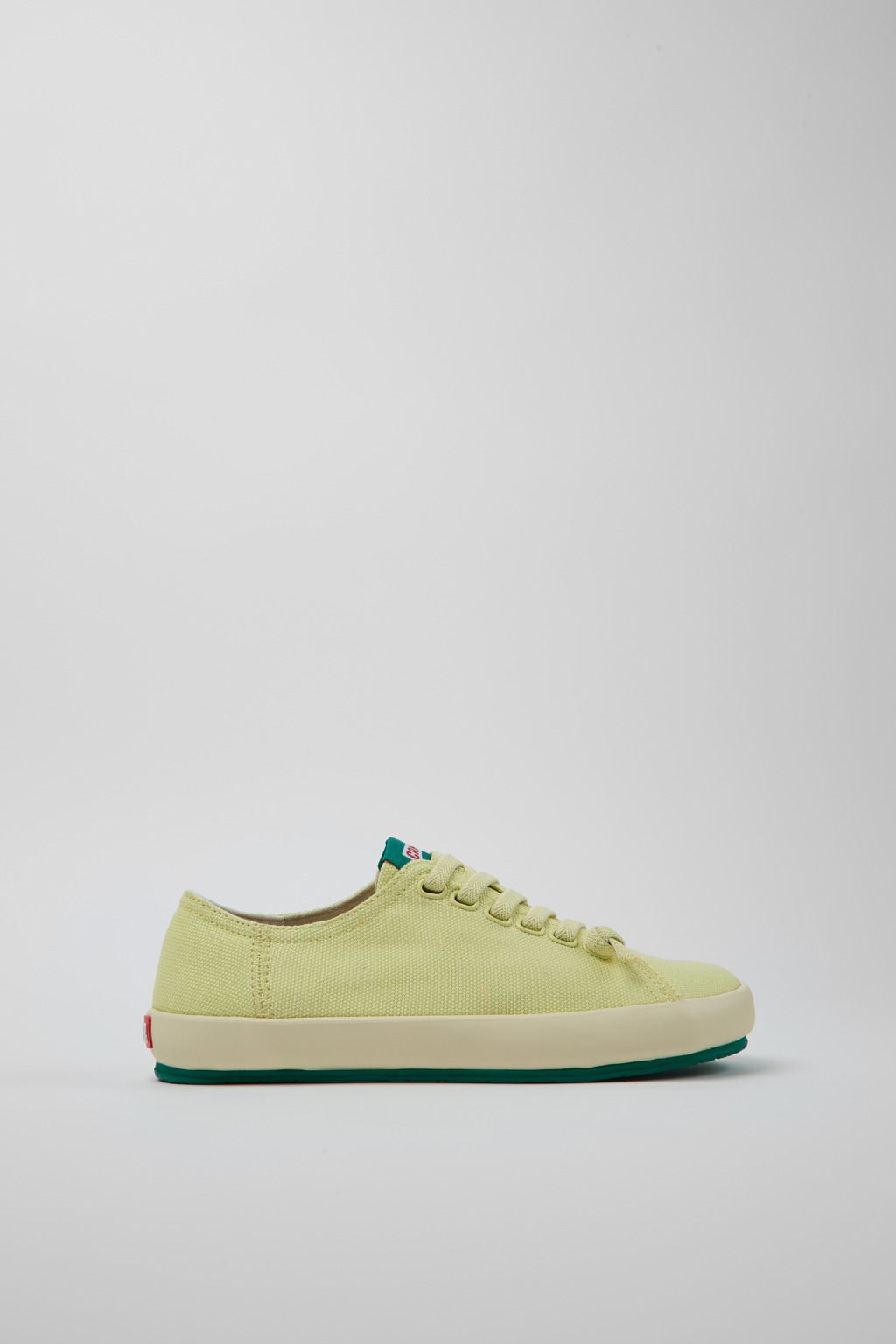Peu Rambla Yellow Recycled Cotton Women's Sneakers. - Image 2