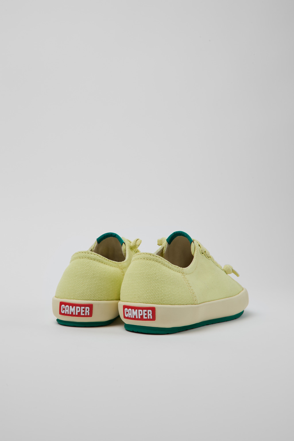 Peu Rambla Yellow Recycled Cotton Women's Sneakers. - Image 3