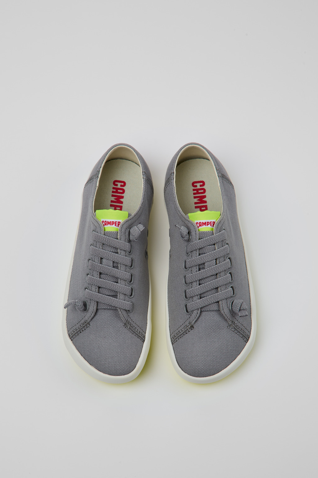 Peu Rambla Gray Recycled Cotton Women's Sneakers. - Image 4
