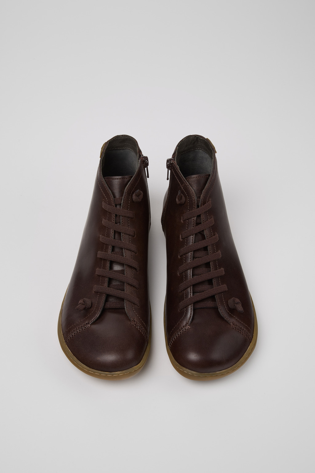 Peu Brown Leather Ankle Boots for Men. - Image 4
