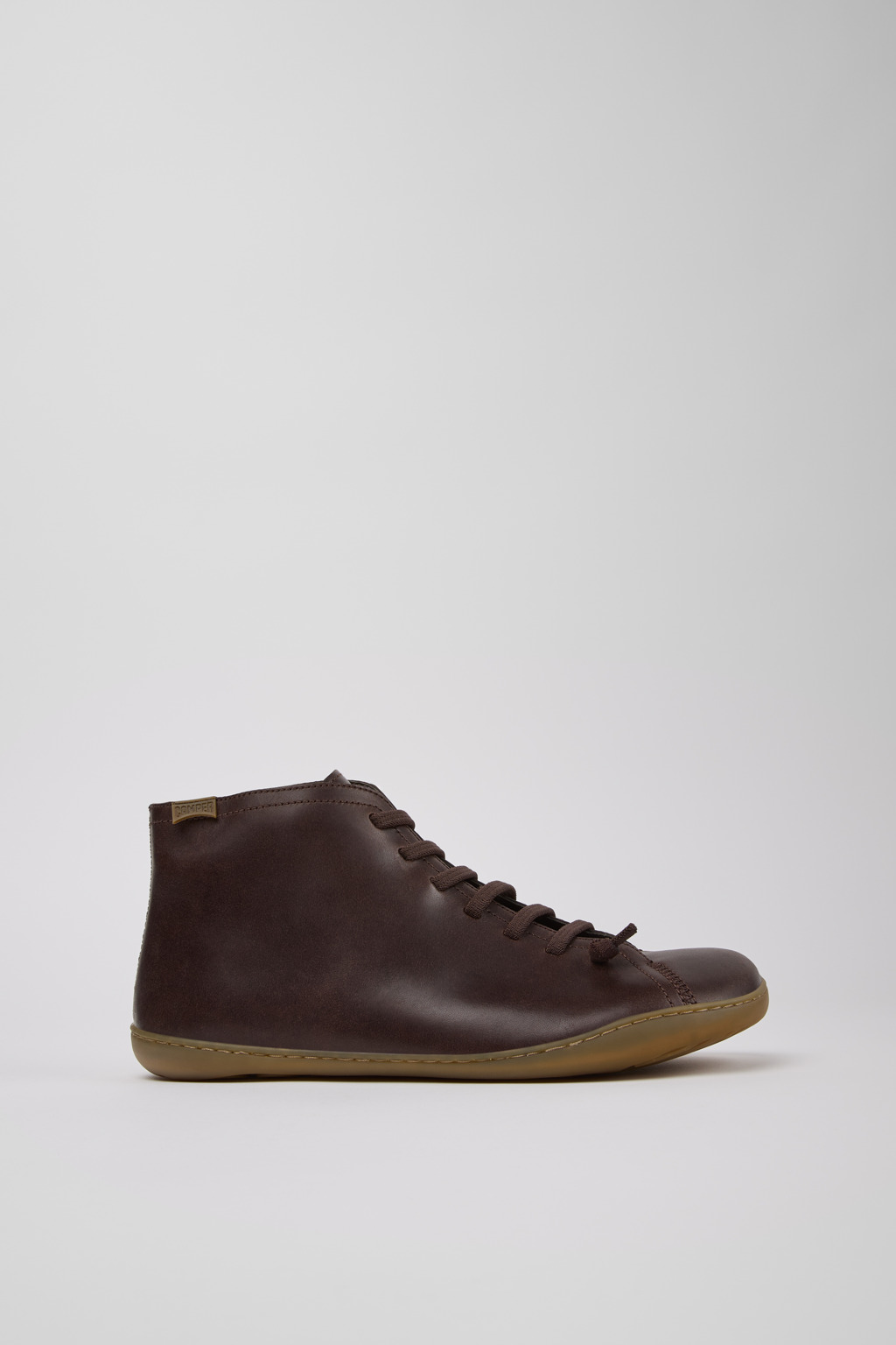 Peu Brown Leather Ankle Boots for Men. - Image 2